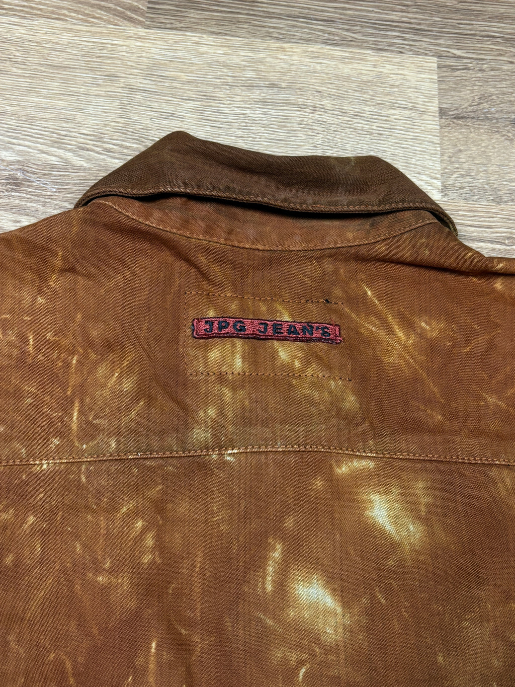 2000s Jean Paul Gaultier Flame Dyed Denim Jacket