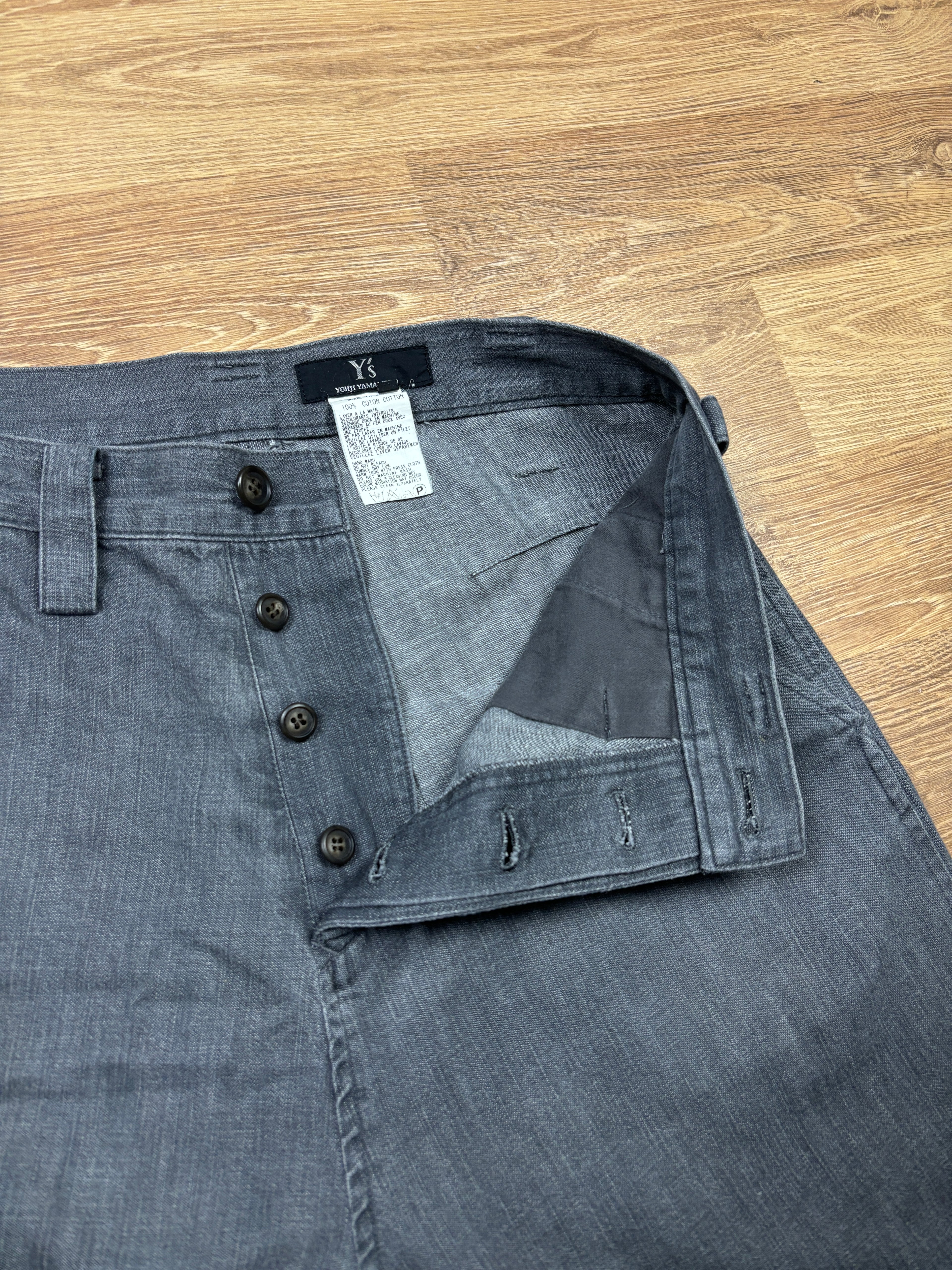 Pantalones de pernera ancha con tinte degradado de Y's de Yohji Yamamoto