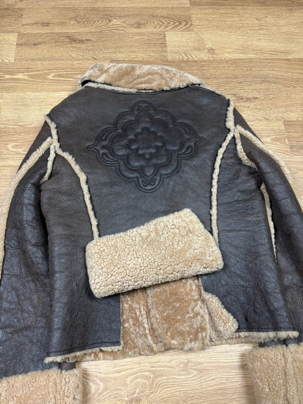 2000s Diesel Shearling Leather Aviator Jacket