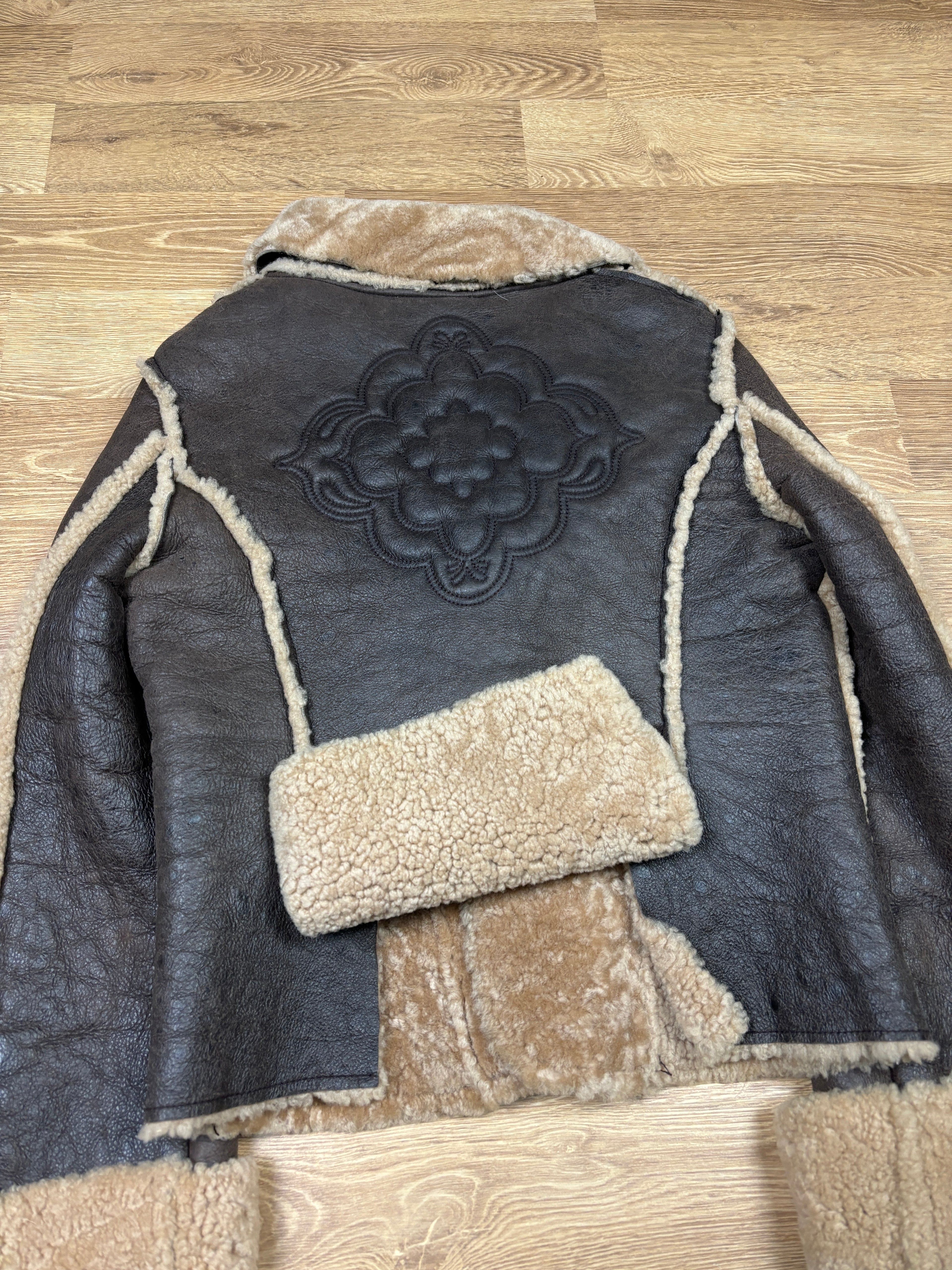 2000s Diesel Shearling Leather Aviator Jacket