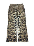 AW2002 Roberto Cavalli Leopard Print Flared Pants