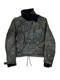 Chaqueta motera corta Diesel Stylelab de cuero marrón