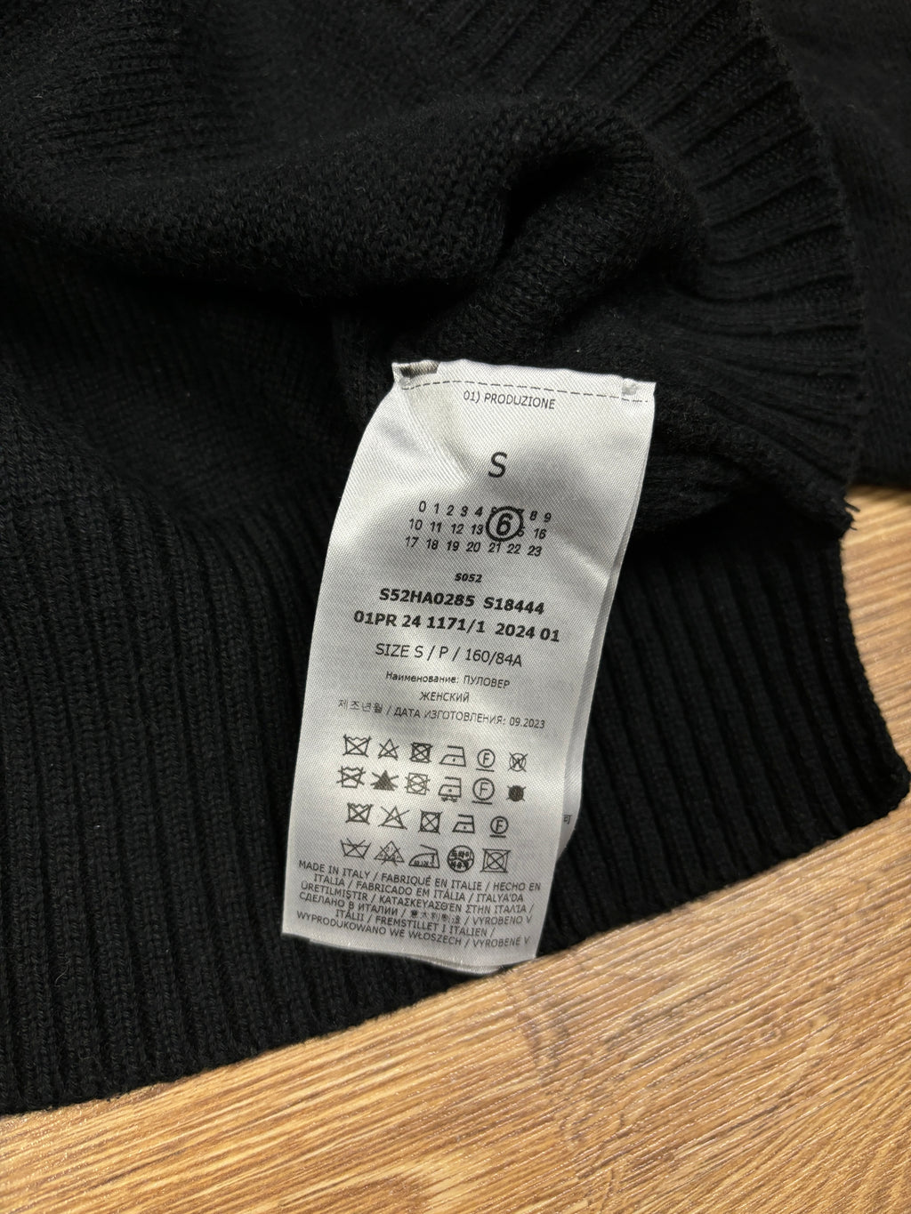 MM6 Maison Margiela Reworked Cropped Knit Sweater
