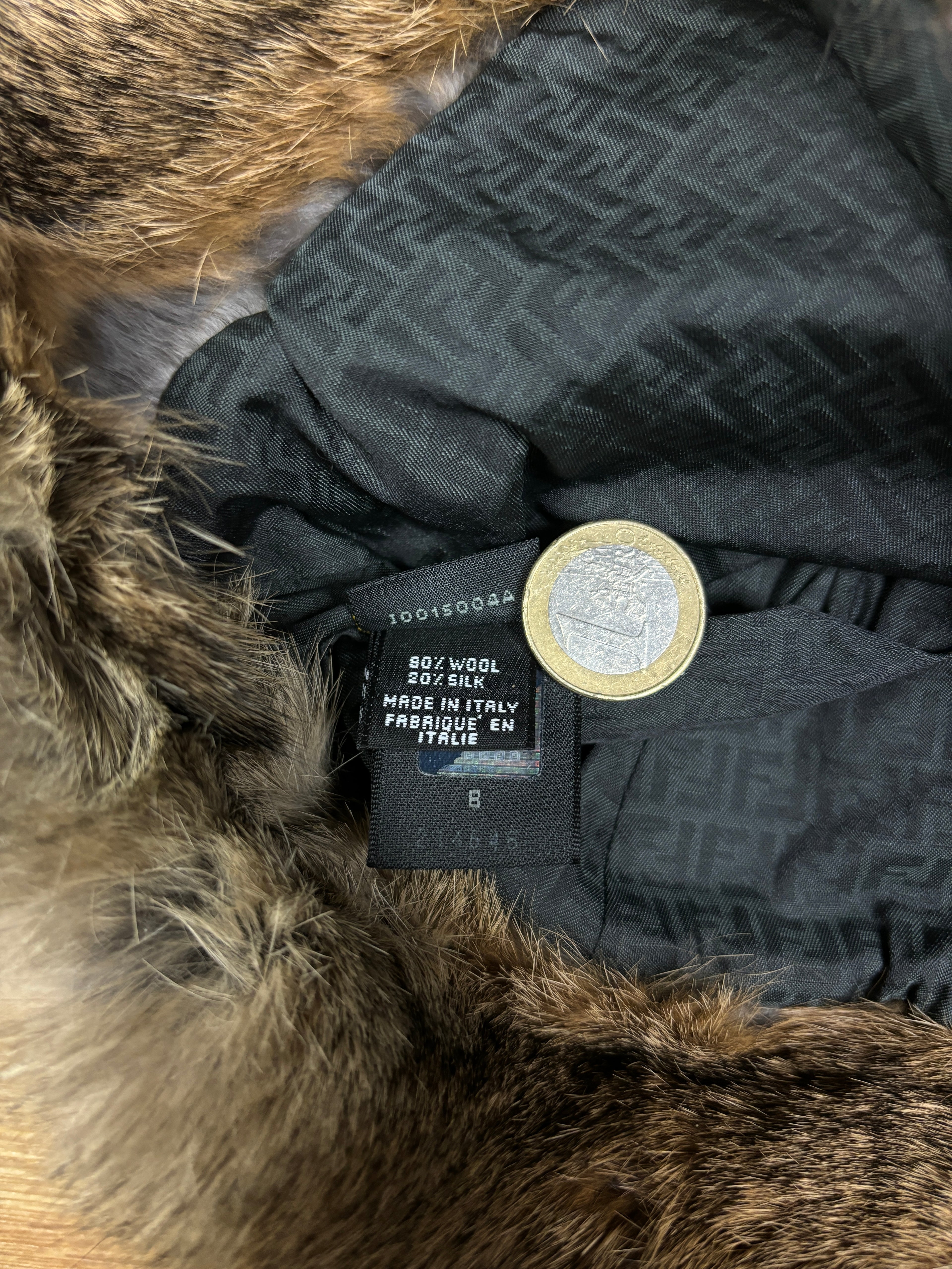 Fendi Zucca Fur Trapper Hat