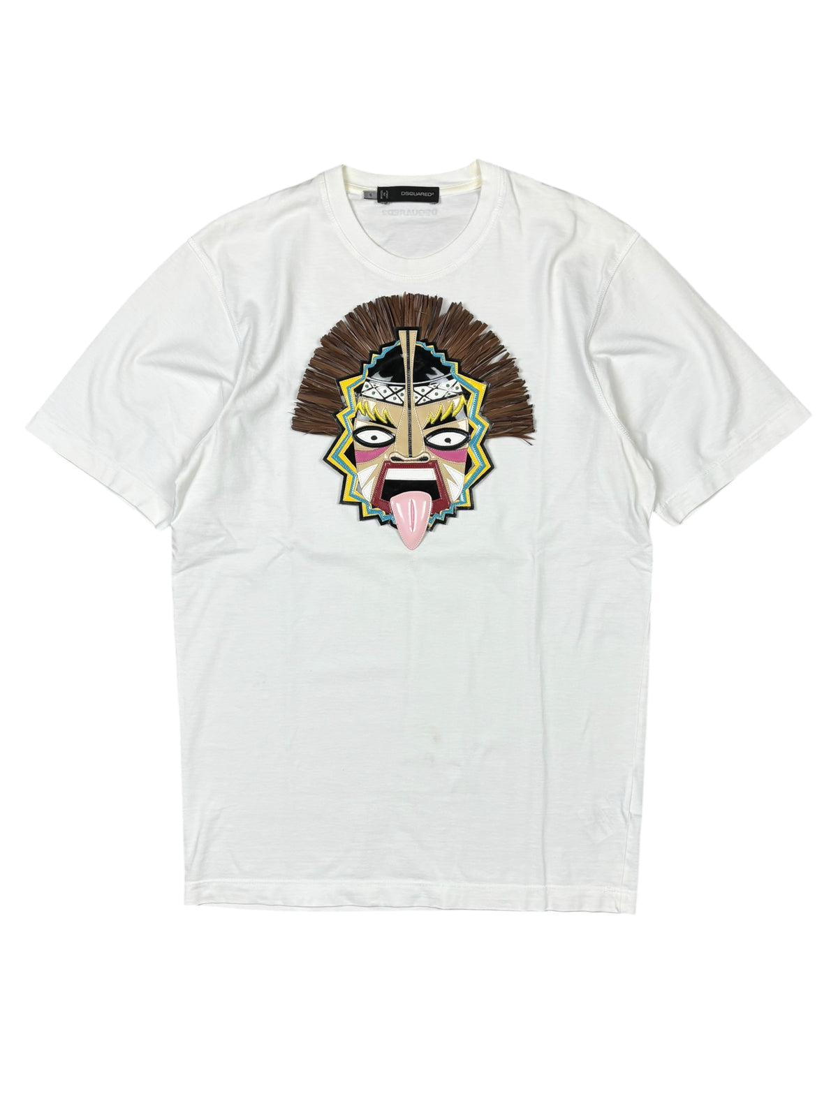 Dsquared2 SS2014 Runway Leather Mask T-Shirt