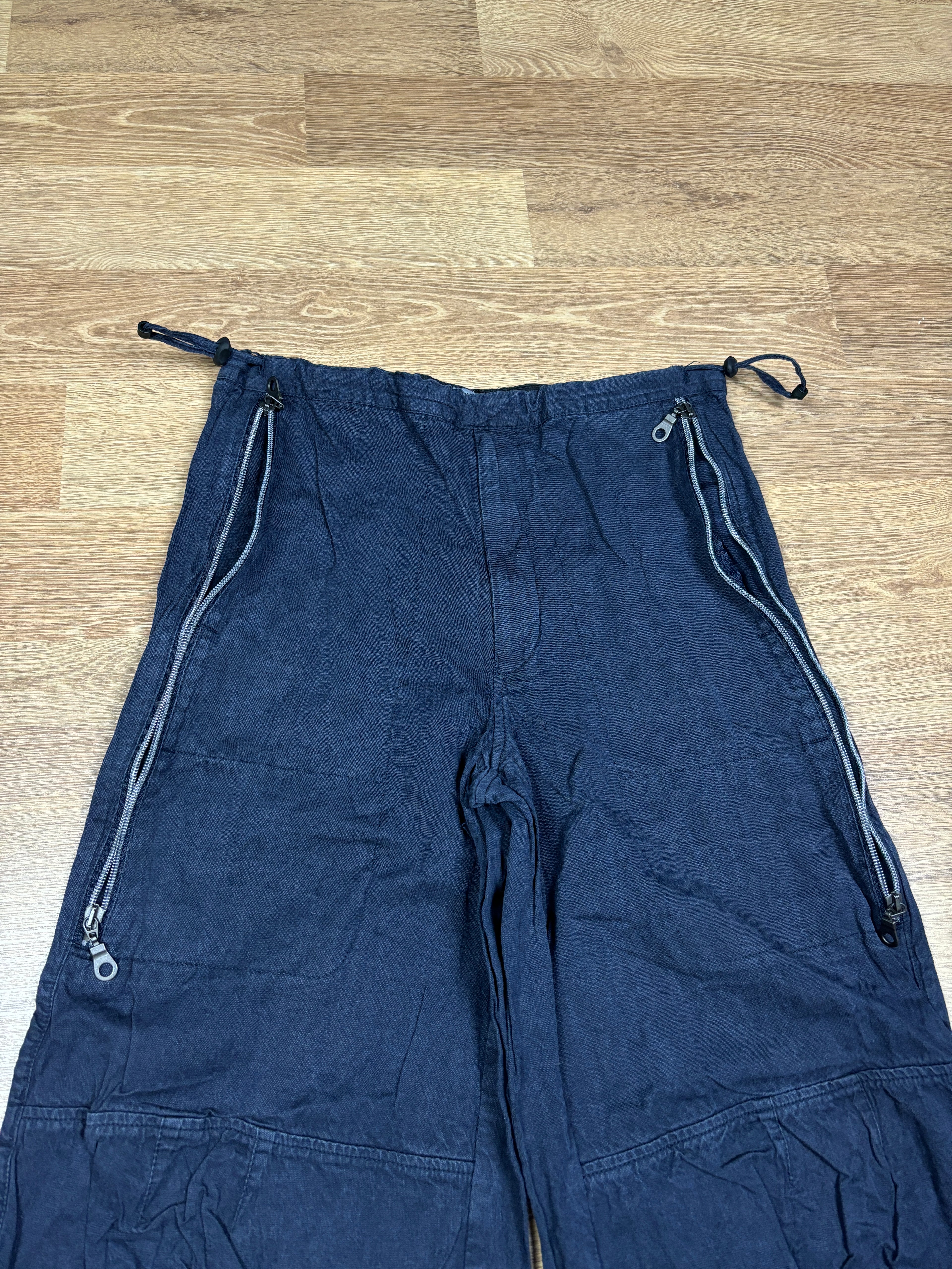 2000s Marithé François Girbaud Multi-Zip Panel Cargo Trousers