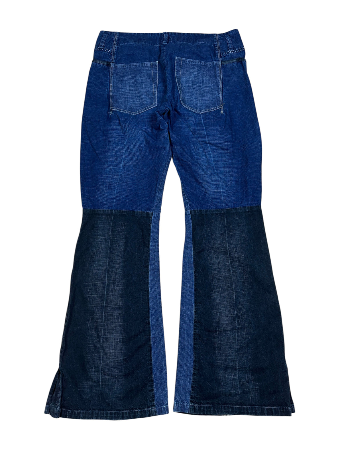 2000s Marithé François Girbaud Panelled Flared Denim Pants