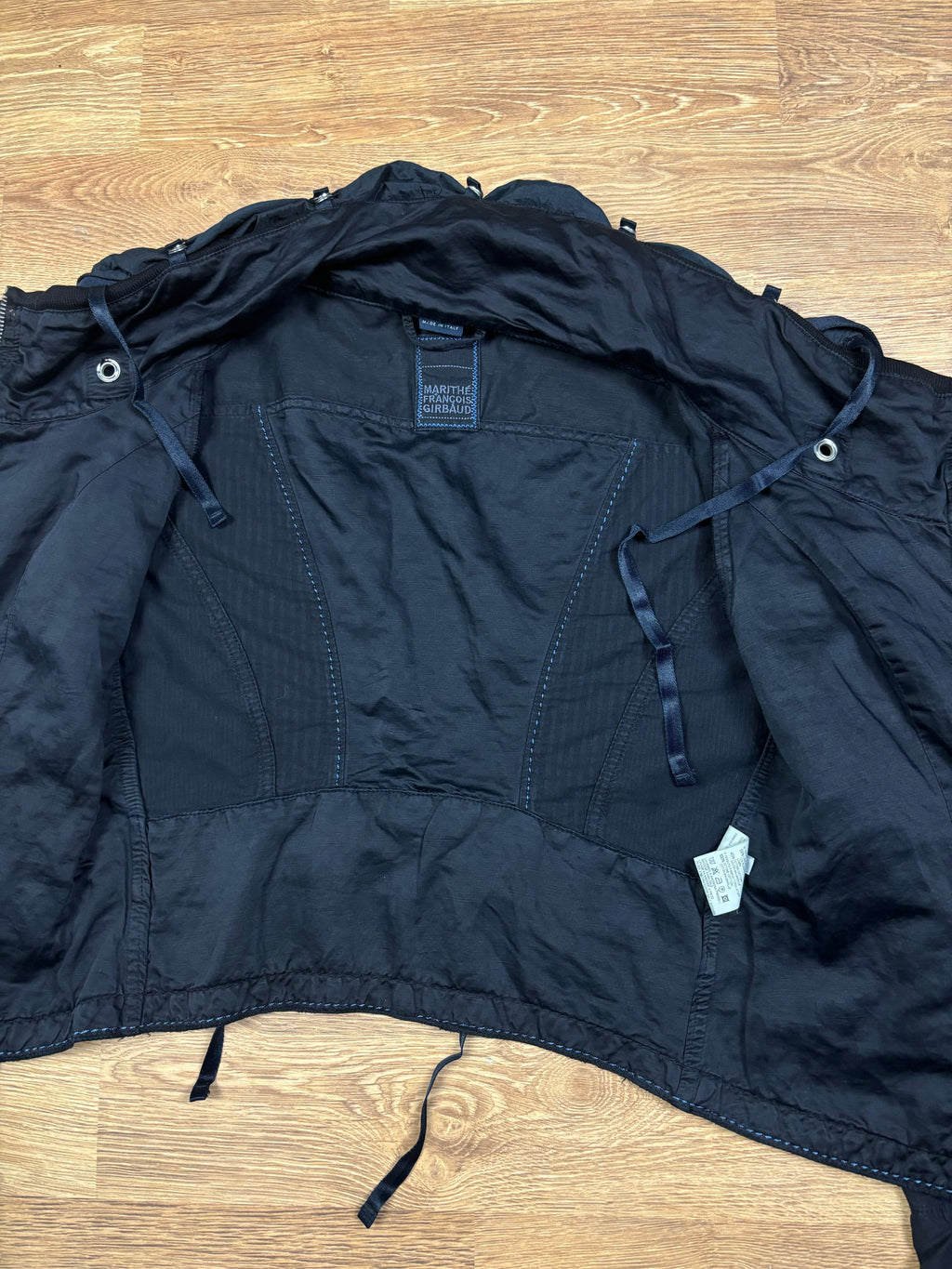 Marithé François Girbaud SS2007 Bondage Cropped Hooded Jacket