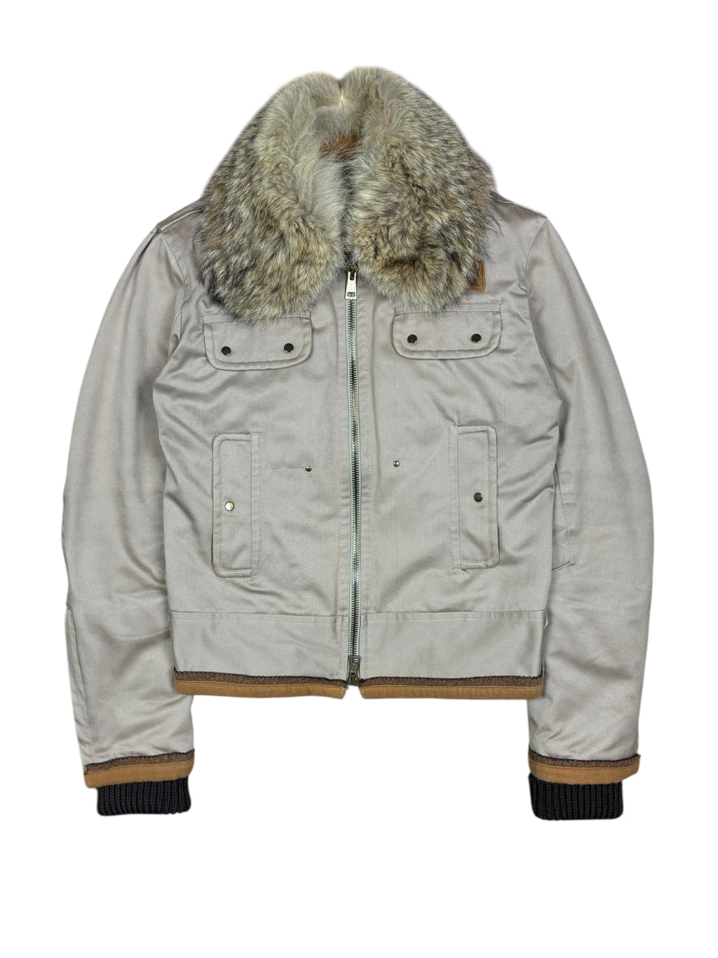 Dsquared2 AW2002 Runway Fur Collar Bomber Jacket