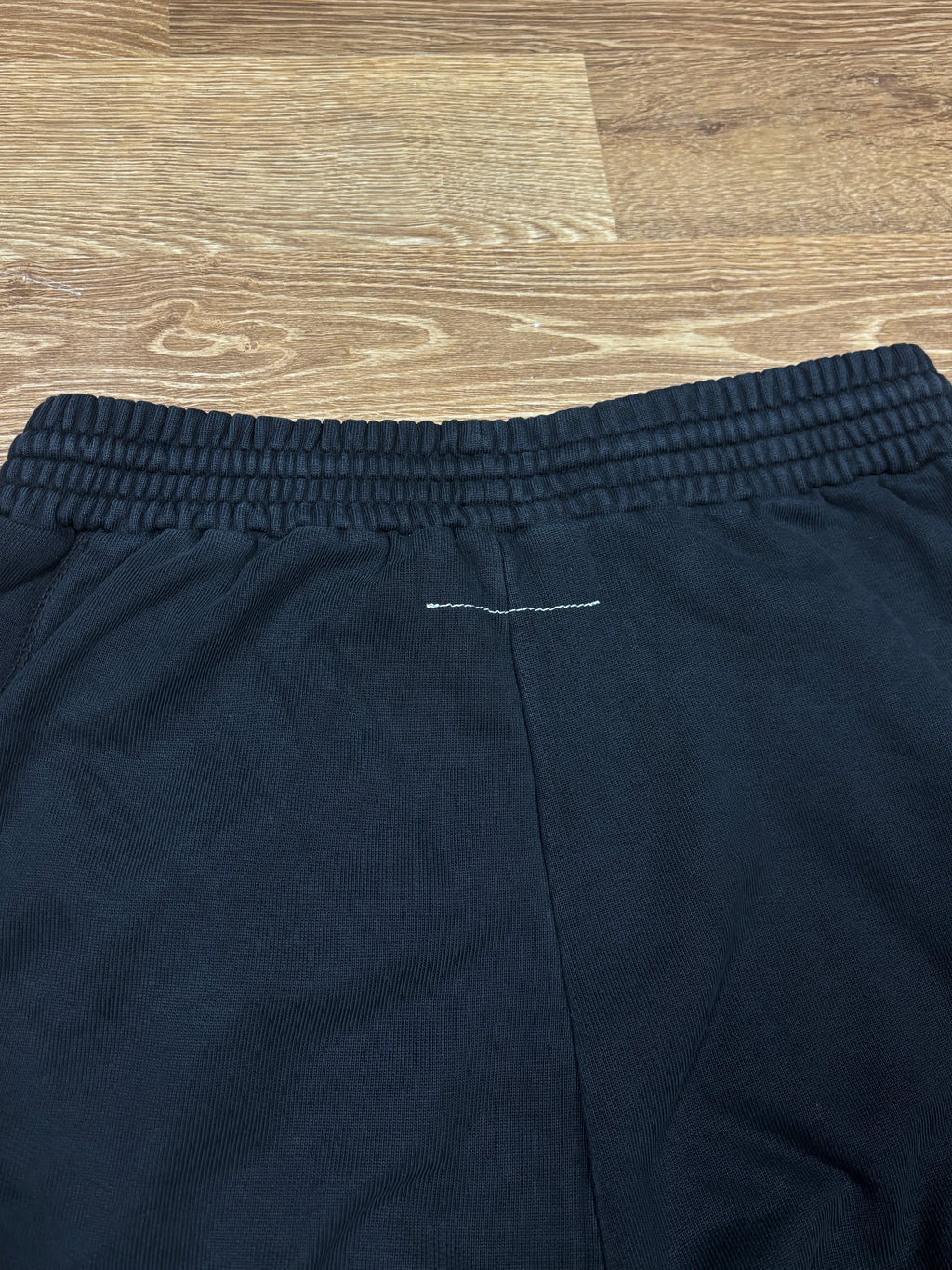Maison Margiela MM6 Pantalón de chándal negro de panel alargado