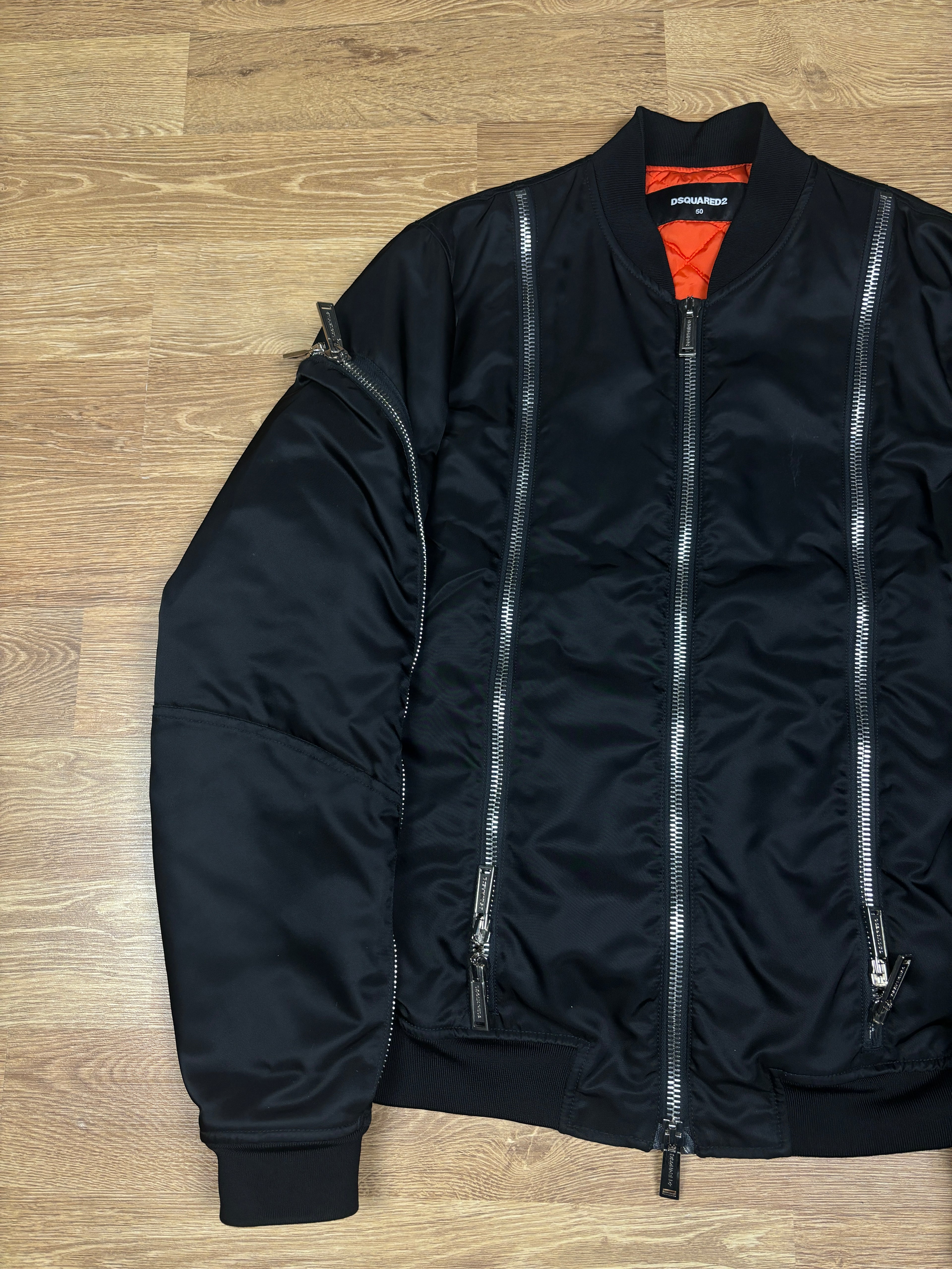 Dsquared2 Multi-Zip Bomber Jacket