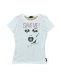 Camiseta Dolce & Gabbana "¡Sálvame!" con encaje en la espalda