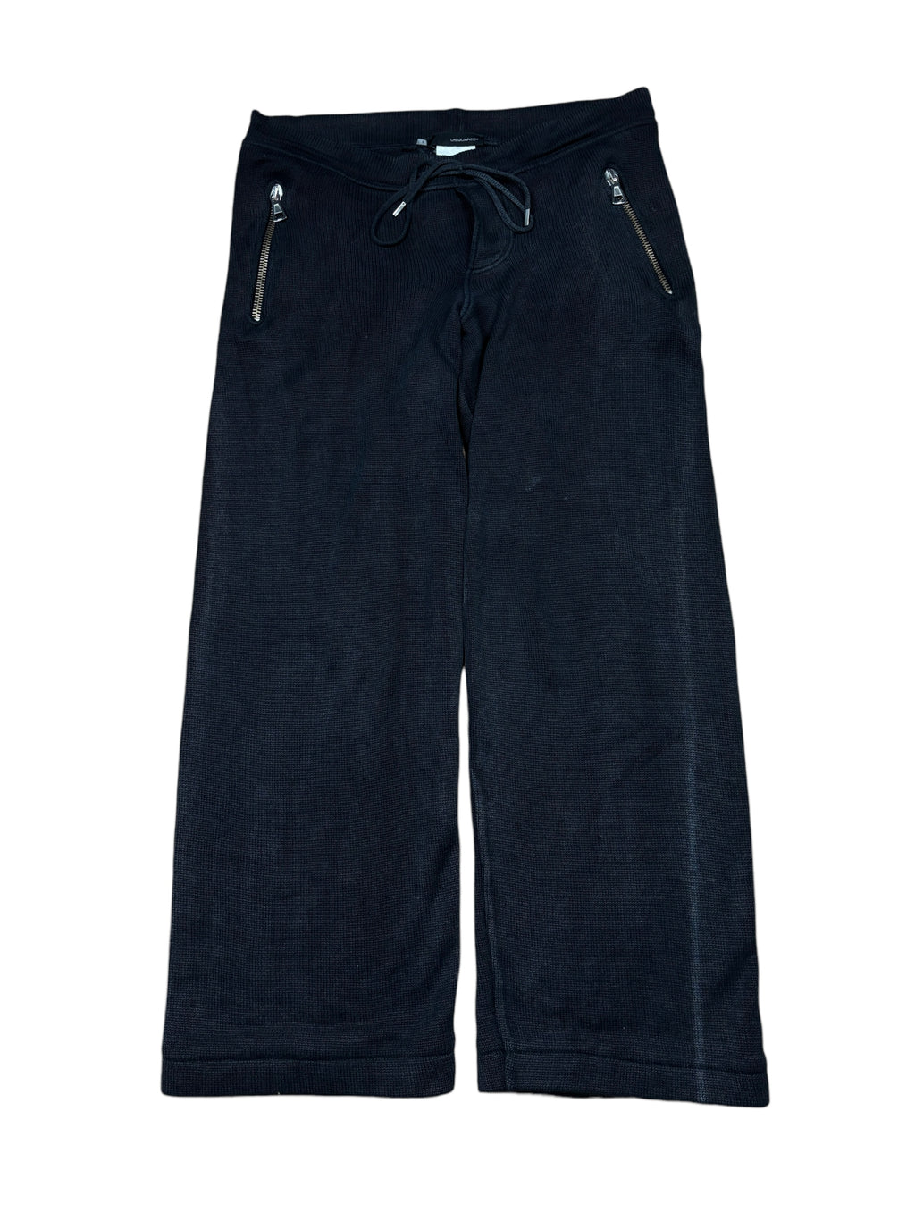 2000s Dsquared2 Wide Leg Knit Sweatpants