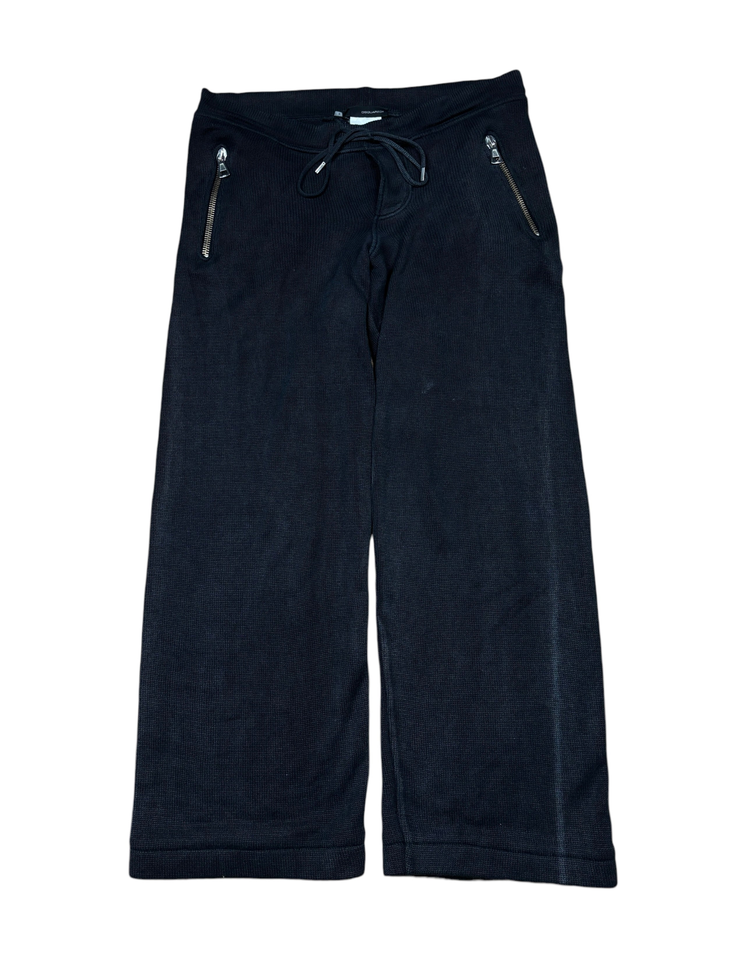 2000s Dsquared2 Wide Leg Knit Sweatpants