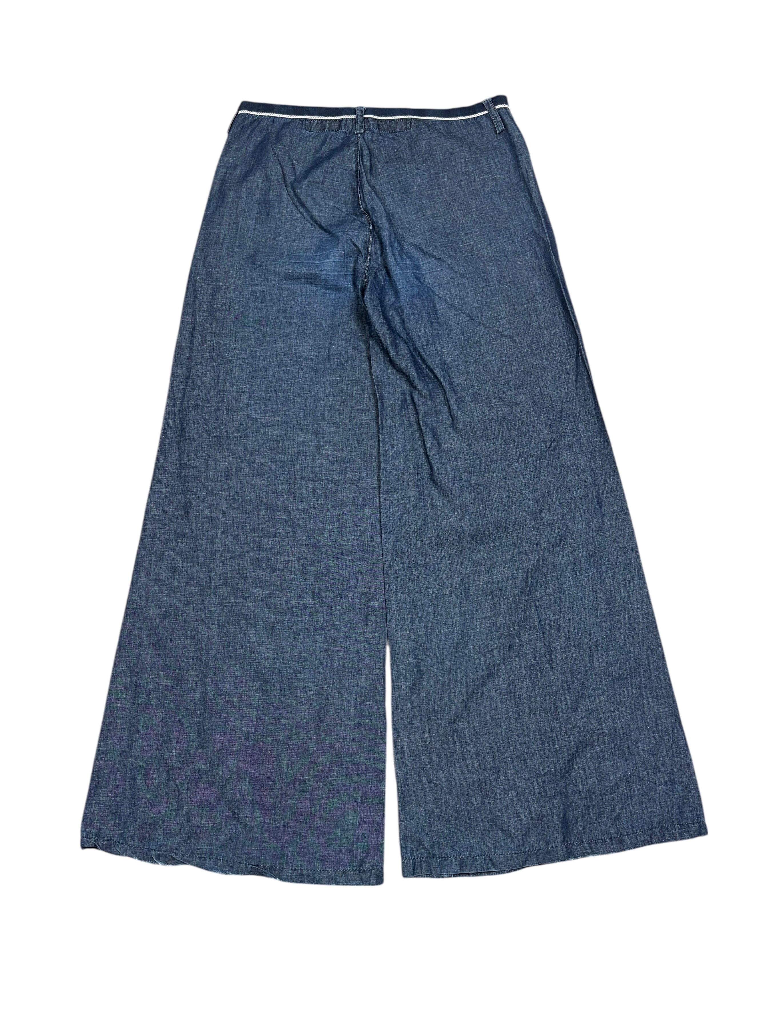 2000s Marithé François Girbaud Wide Leg Denim Trousers