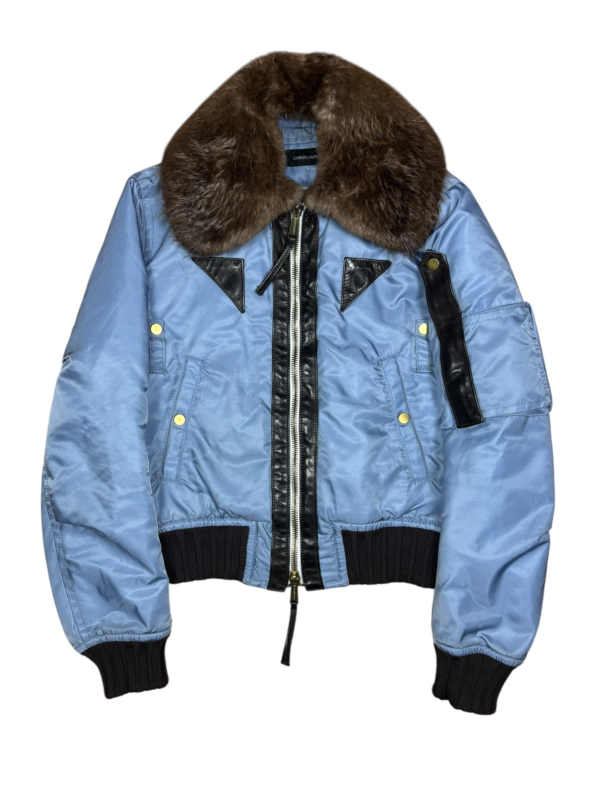 Dsquared2 AW2004 Runway Fur Collar Bomber Jacket