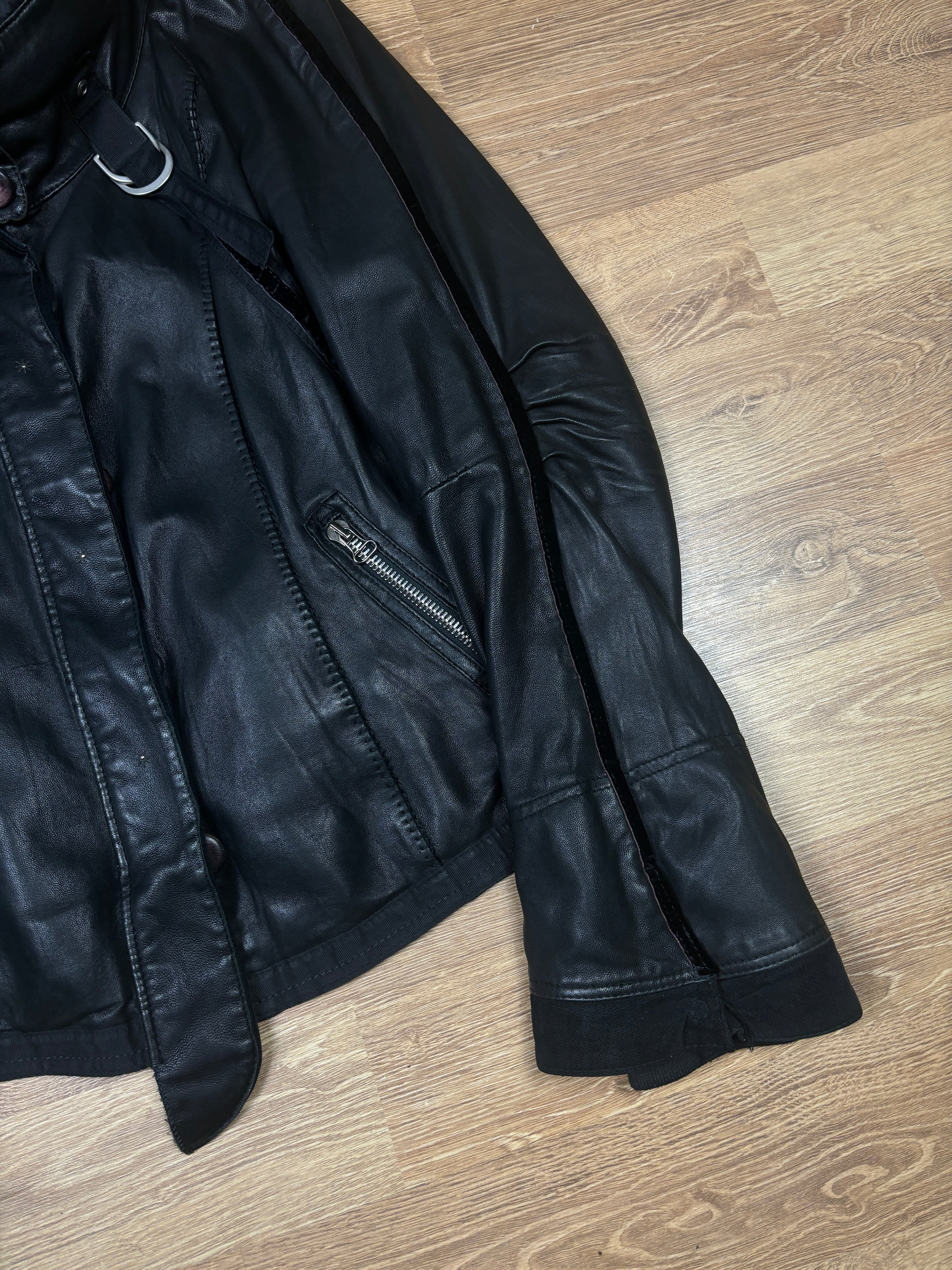 2000s Marithé + François Girbaud Lamb Leather Bondage Jacket