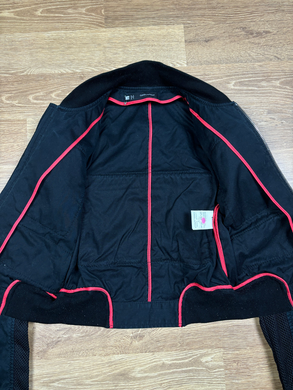 Chaqueta bomber utilitaria de malla táctica Dsquared2 de los 2000