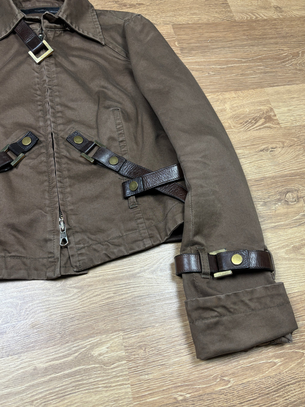 Dsquared2 AW2003 Leather Harness Bondage Jacket