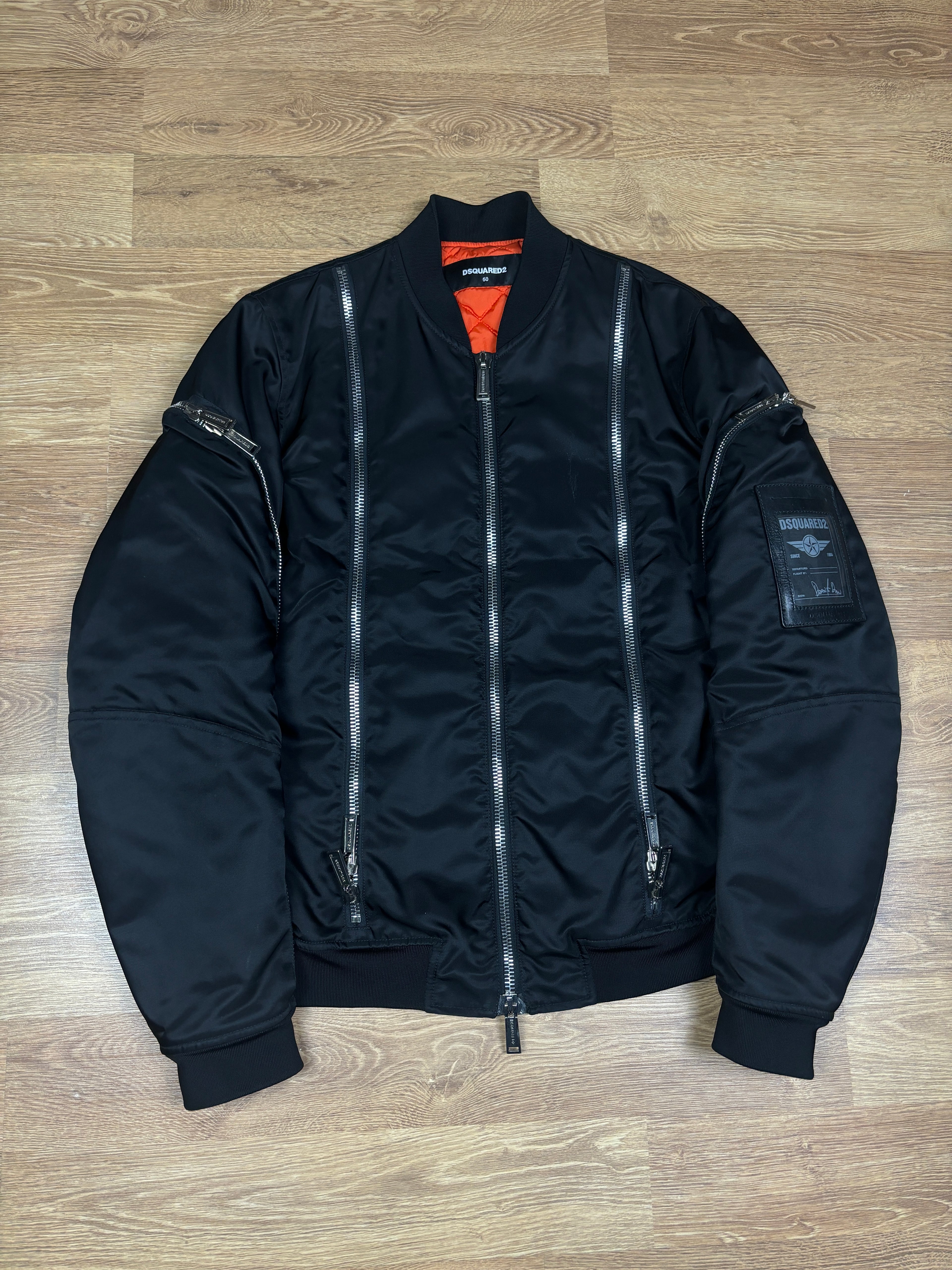Dsquared2 Multi-Zip Bomber Jacket