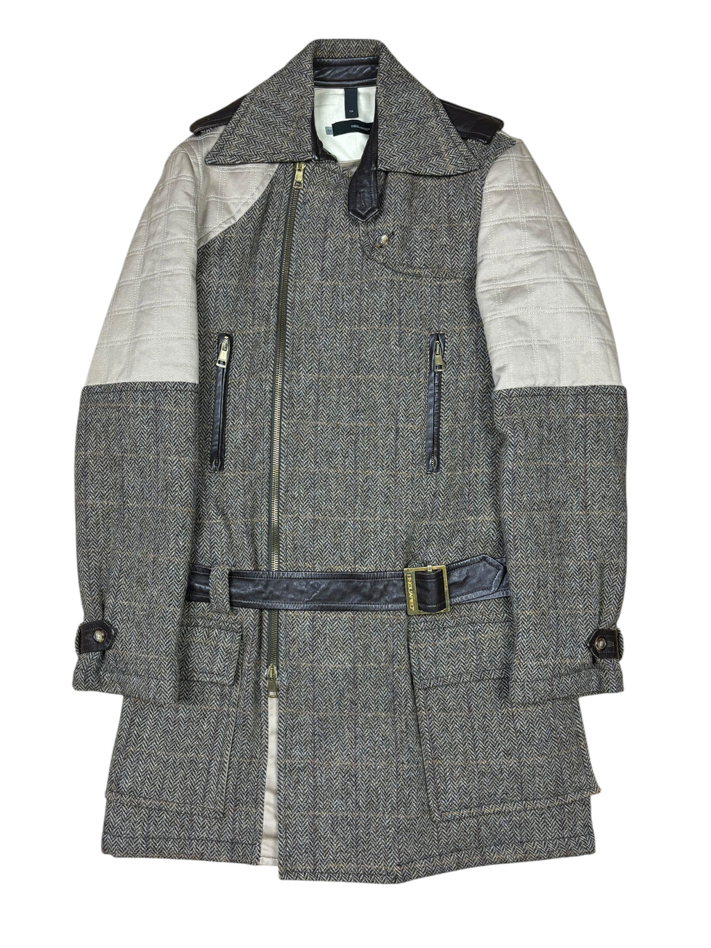Dsquared2 AW2002 Runway Harris Tweed Wool Coat