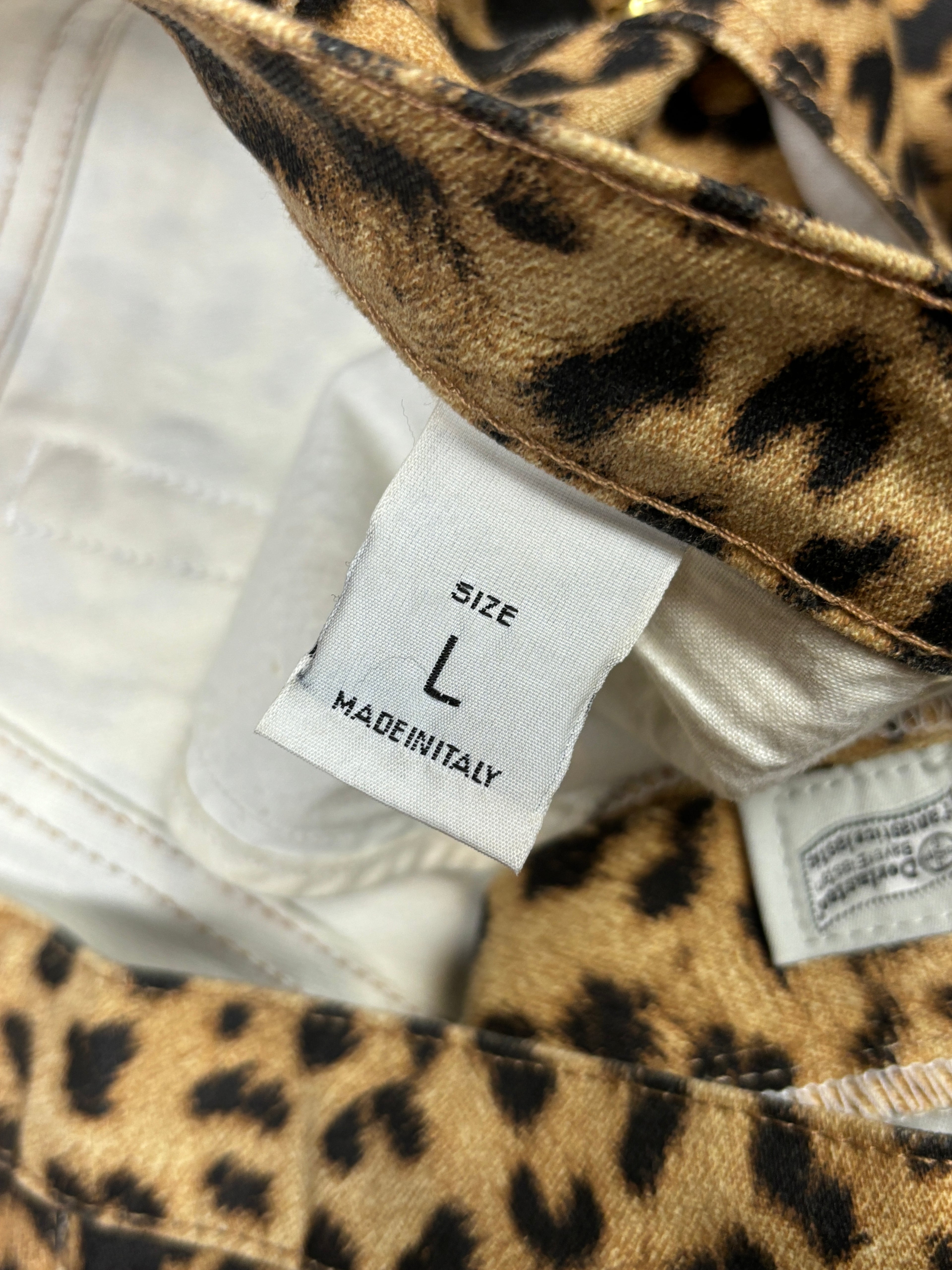 AW2002 Roberto Cavalli Leopard Print Flared Pants