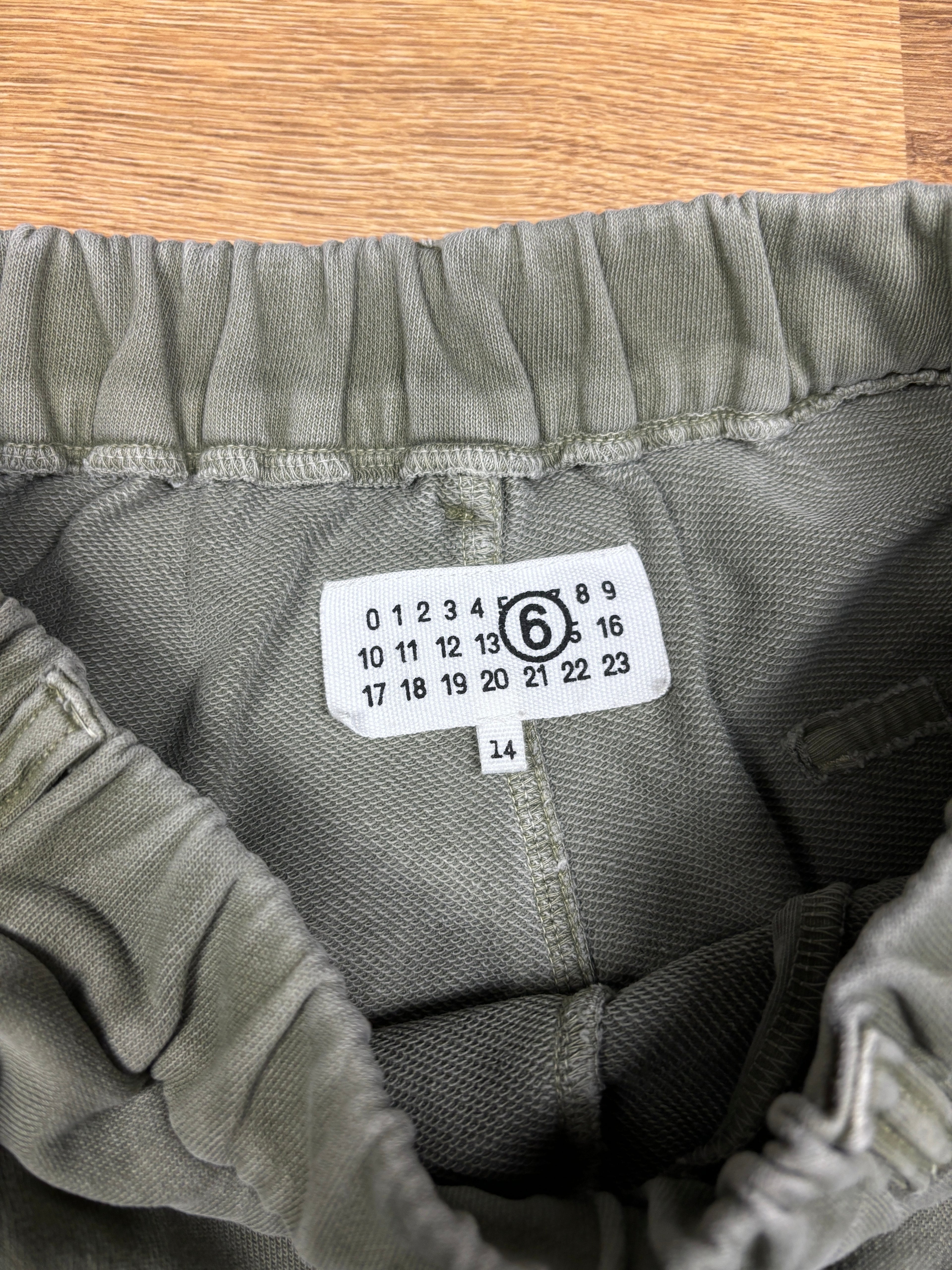 MM6 Maison Margiela Washed Sage Cargo Sweatpants