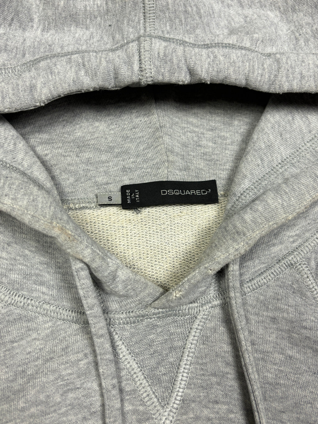 2000s Dsquared2 Grey Logo Sleeveless Hoodie