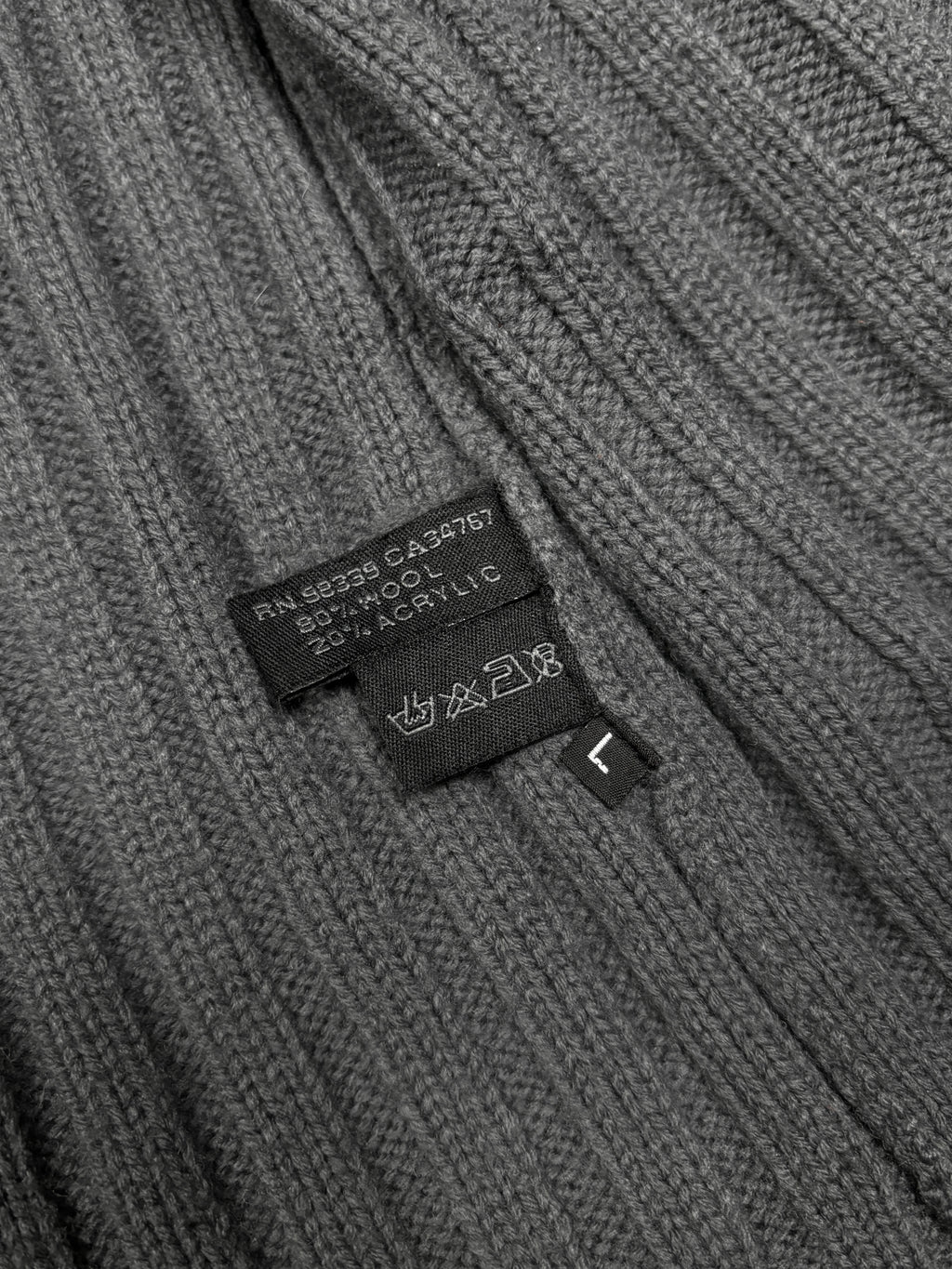 2000s Prada Linea Rossa Ribbed Utility Knitted Zip-Up
