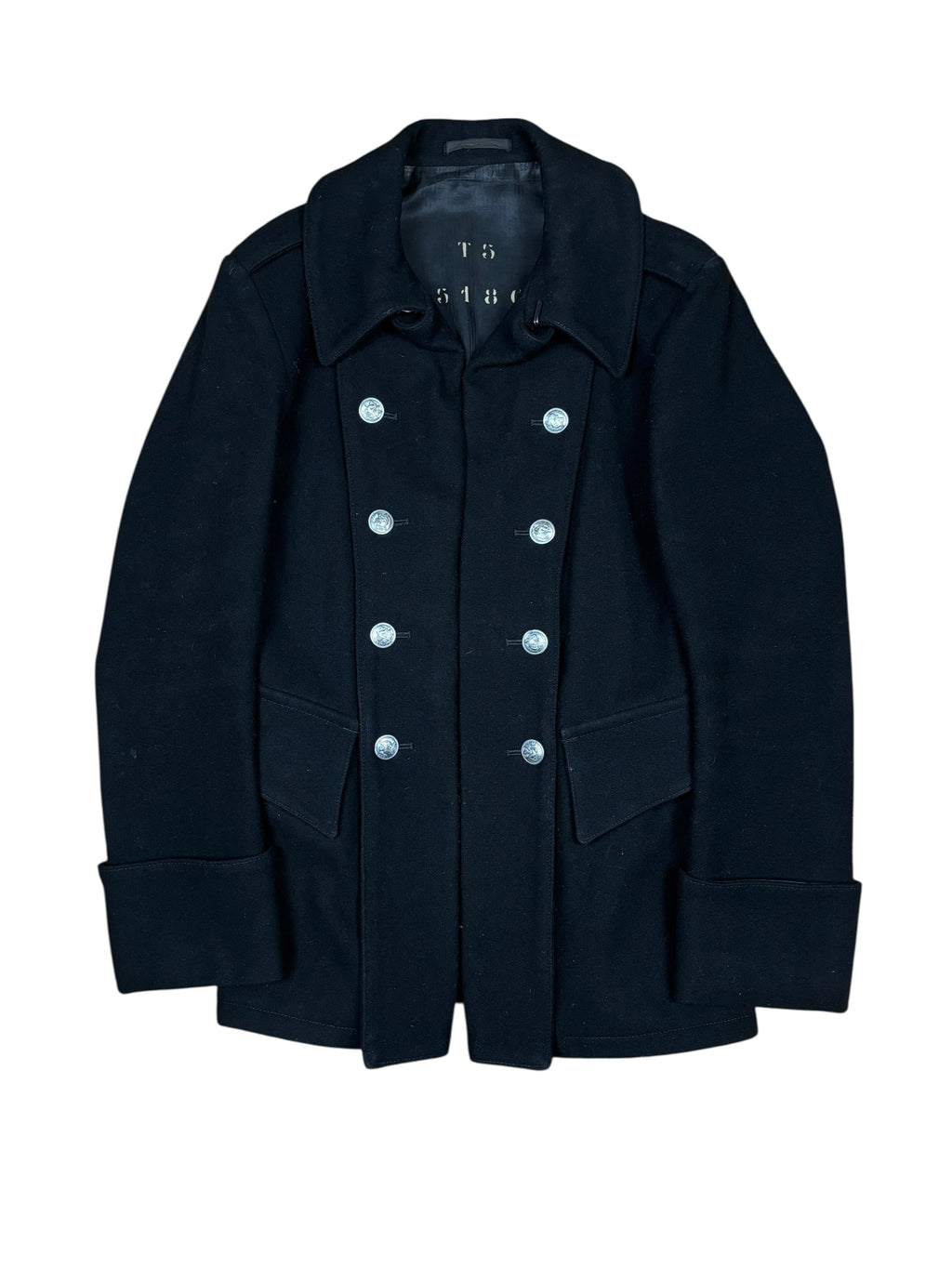 AW2006 Y's Yohji Yamamoto Abrigo de oficial de lana