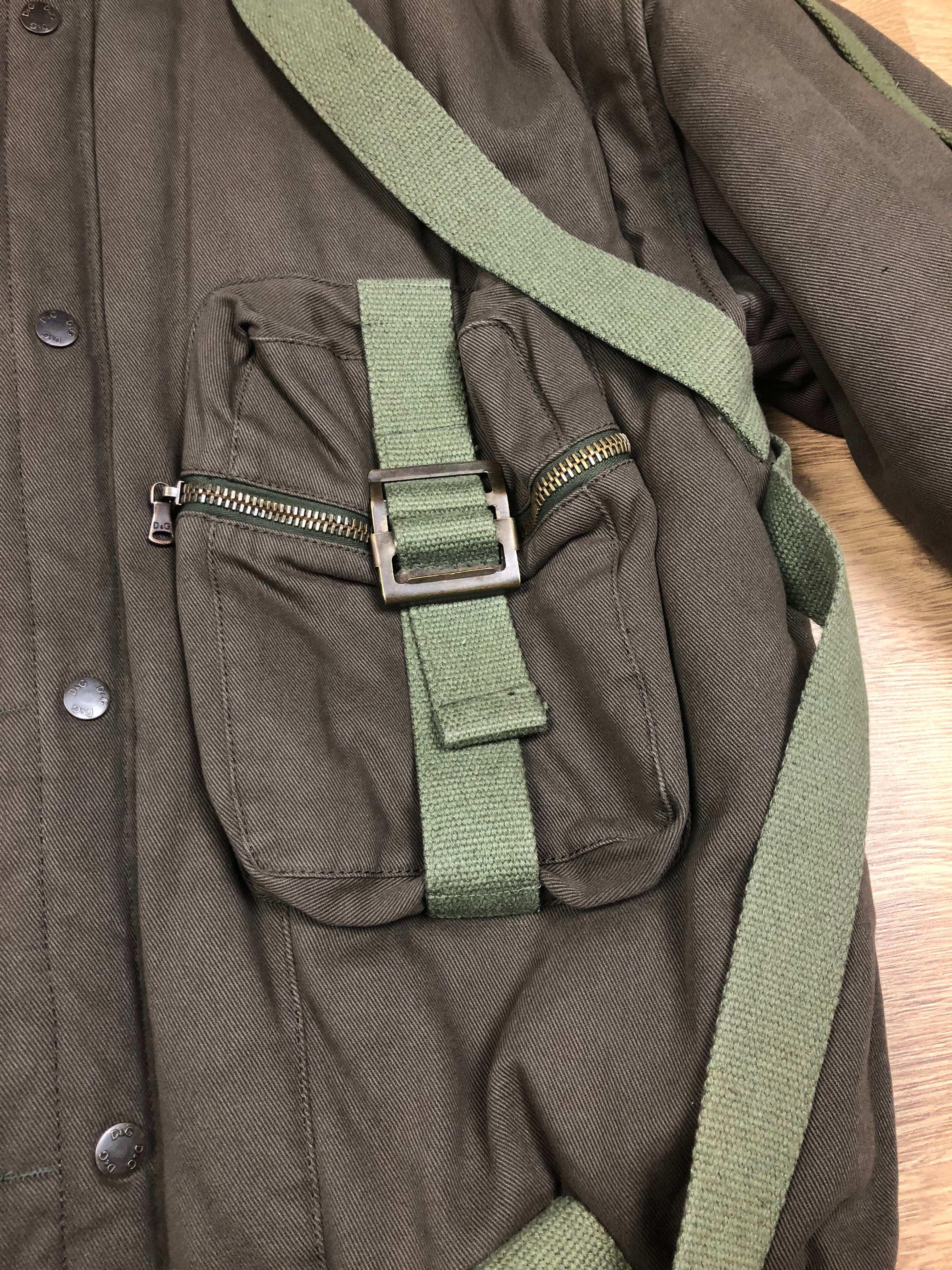 Dolce & Gabbana FW2003 Heavy Cargo Bondage Jacket