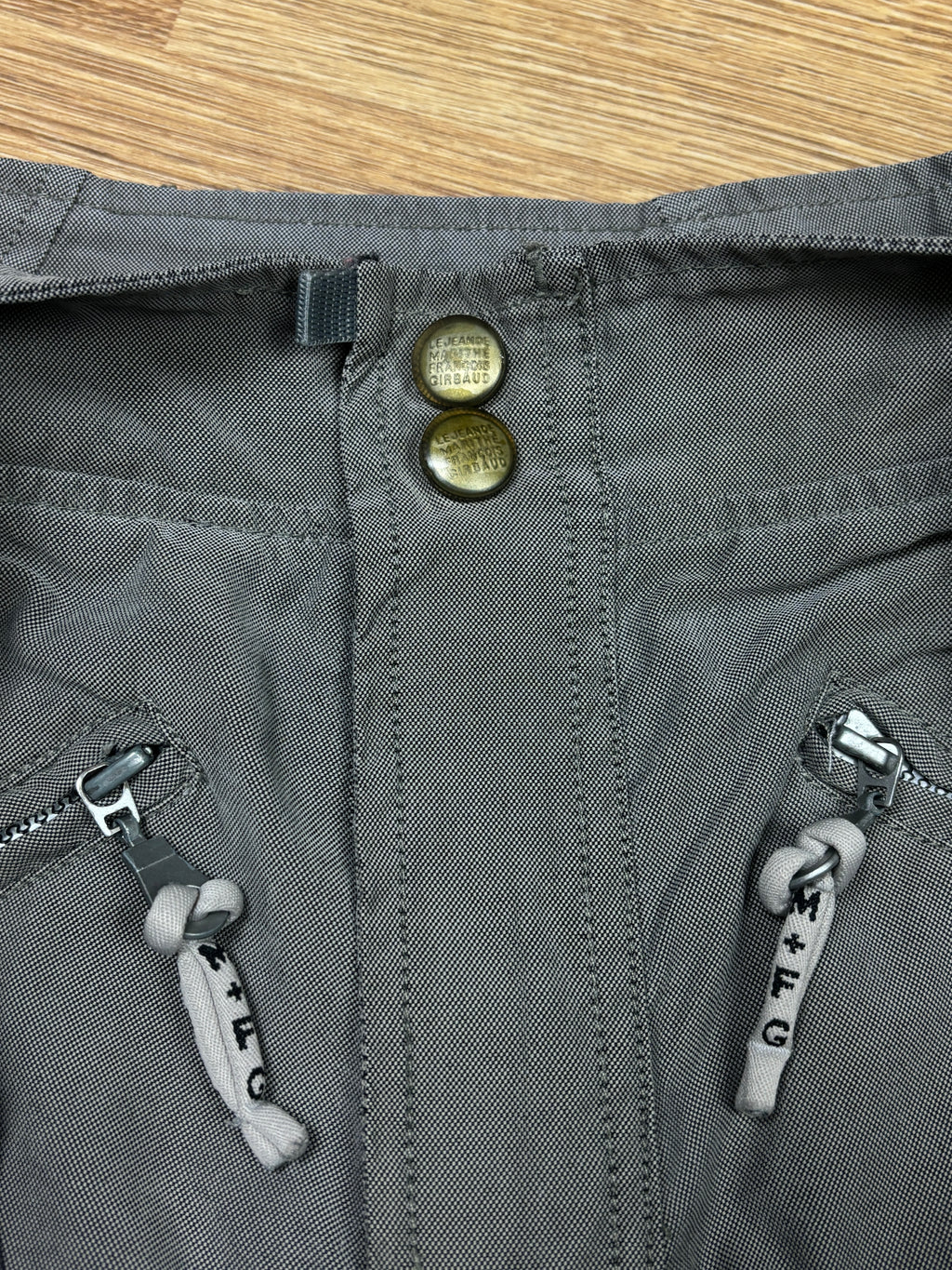 2000s Marithé François Girbaud Grey Bondage Cargo Pants