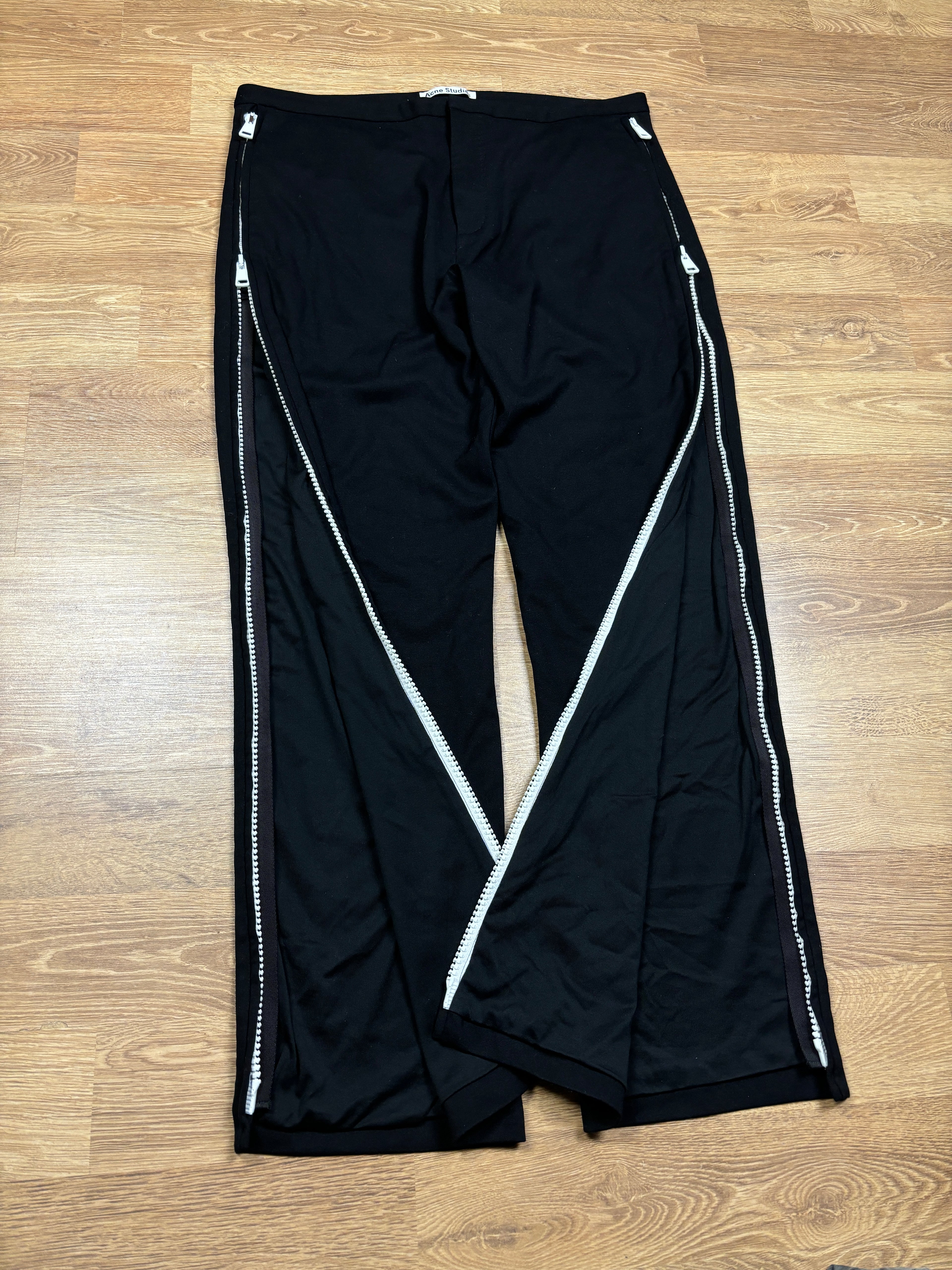 SS17 Acne Studios Full Zip Wide Leg Trousers