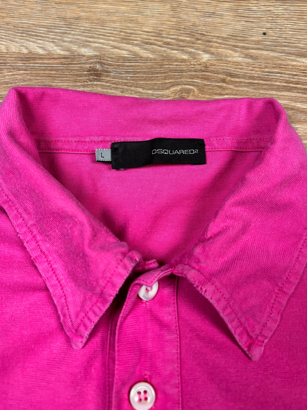Dsquared2 AW2005 Pink Long Sleeve Polo