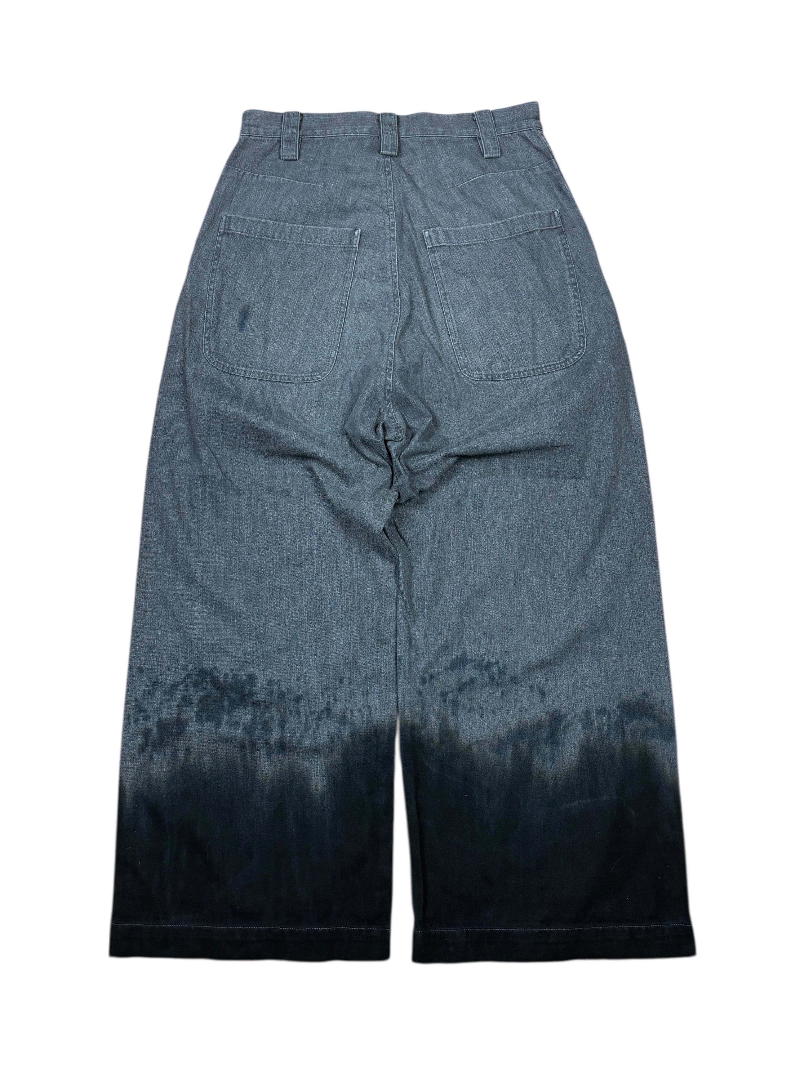 Y’s by Yohji Yamamoto Gradient Dyed Wide Leg Trousers