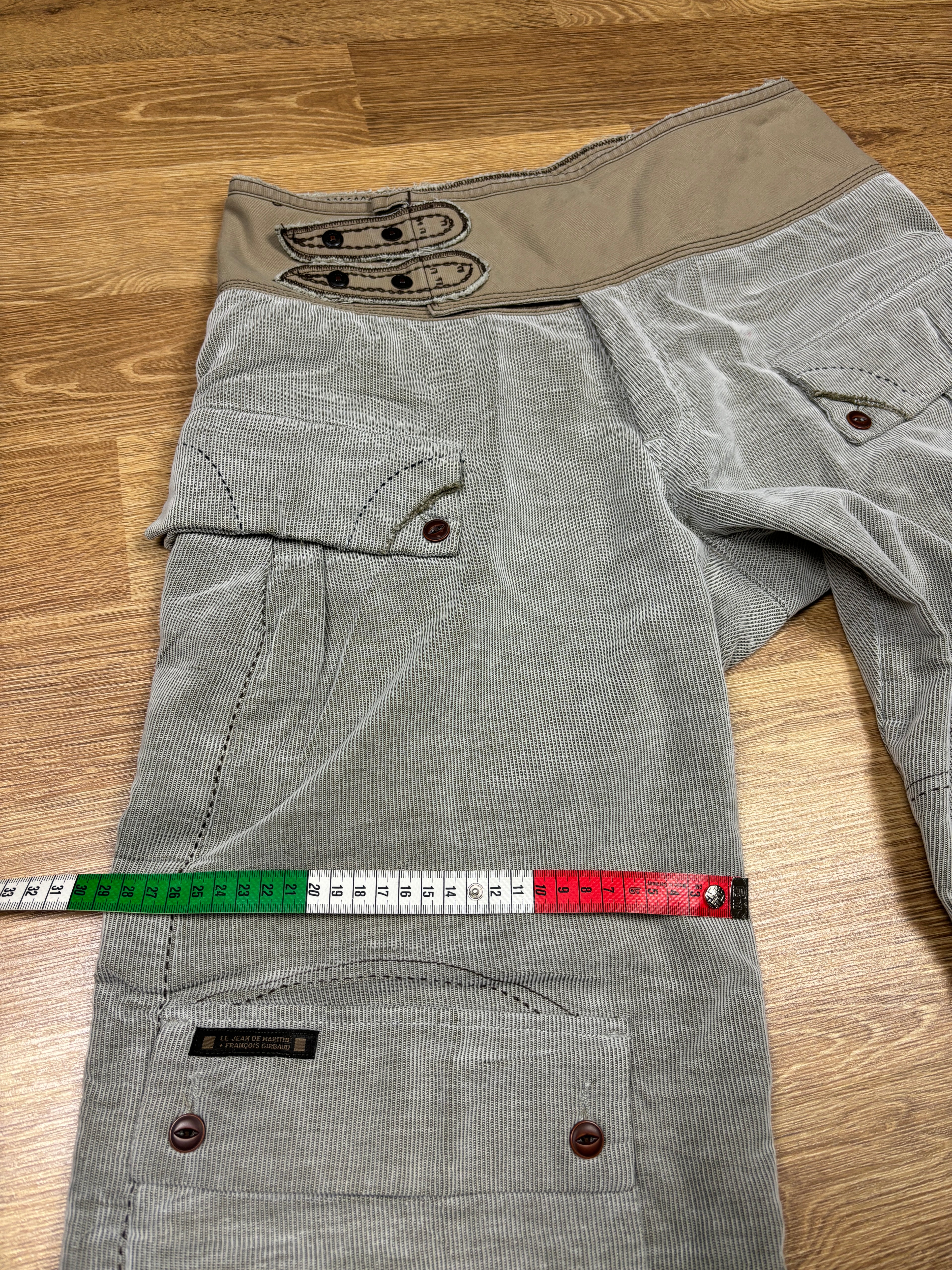 Marithé François Girbaud Wide Leg Corduroy Cargo Pants