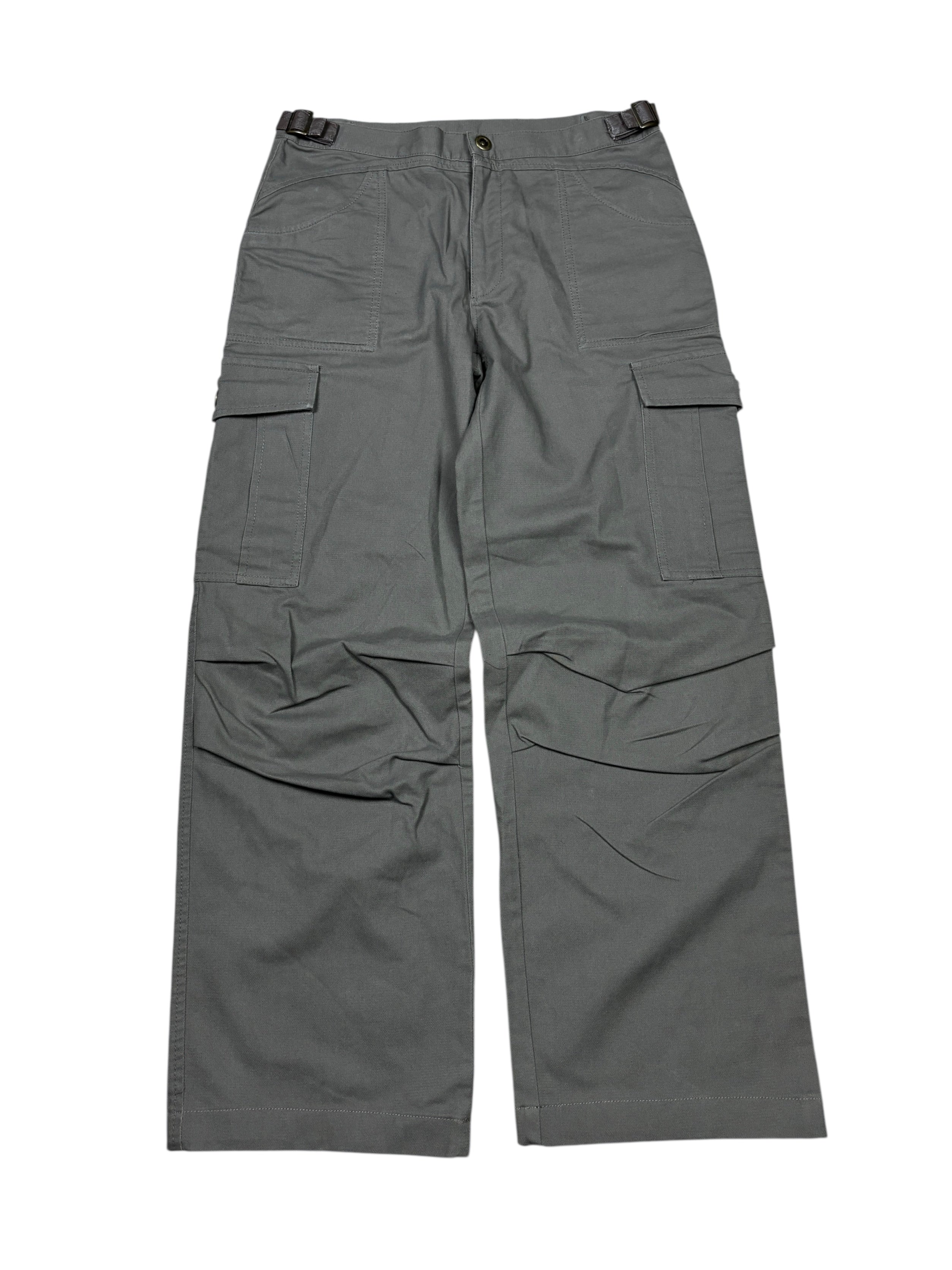2000s Roberto Cavalli Class Leather Trim Cargo Pants