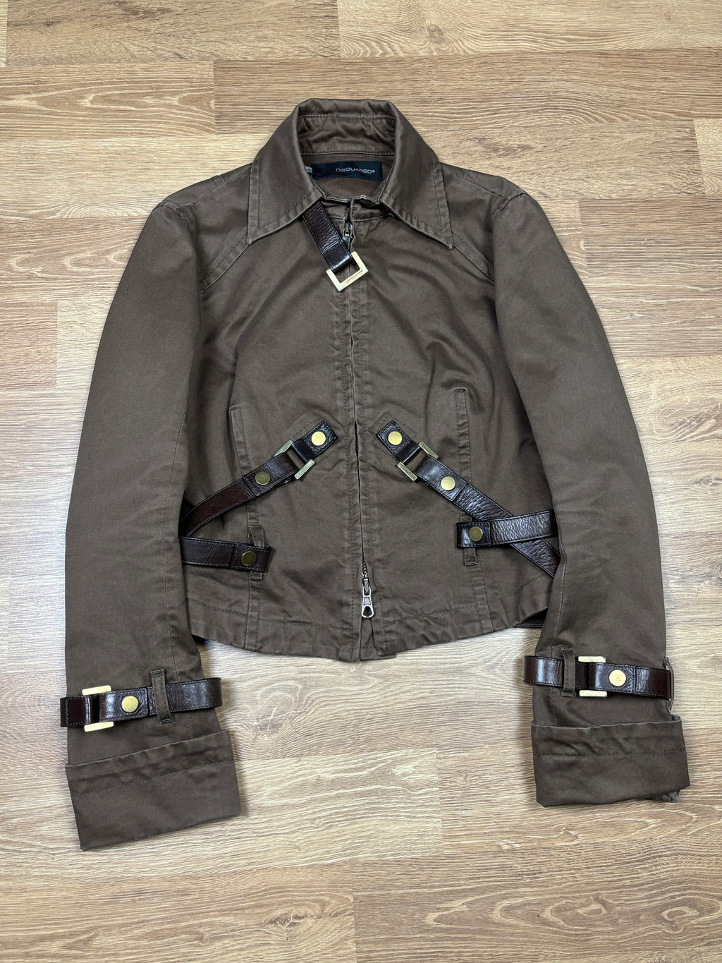 Dsquared2 AW2003 Leather Harness Bondage Jacket