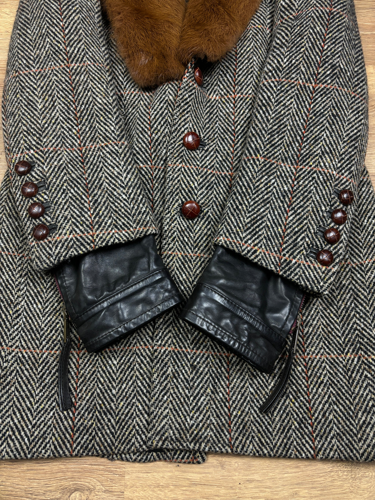 Dsquared2 AW2005 Runway Fur Collar Wool Coat