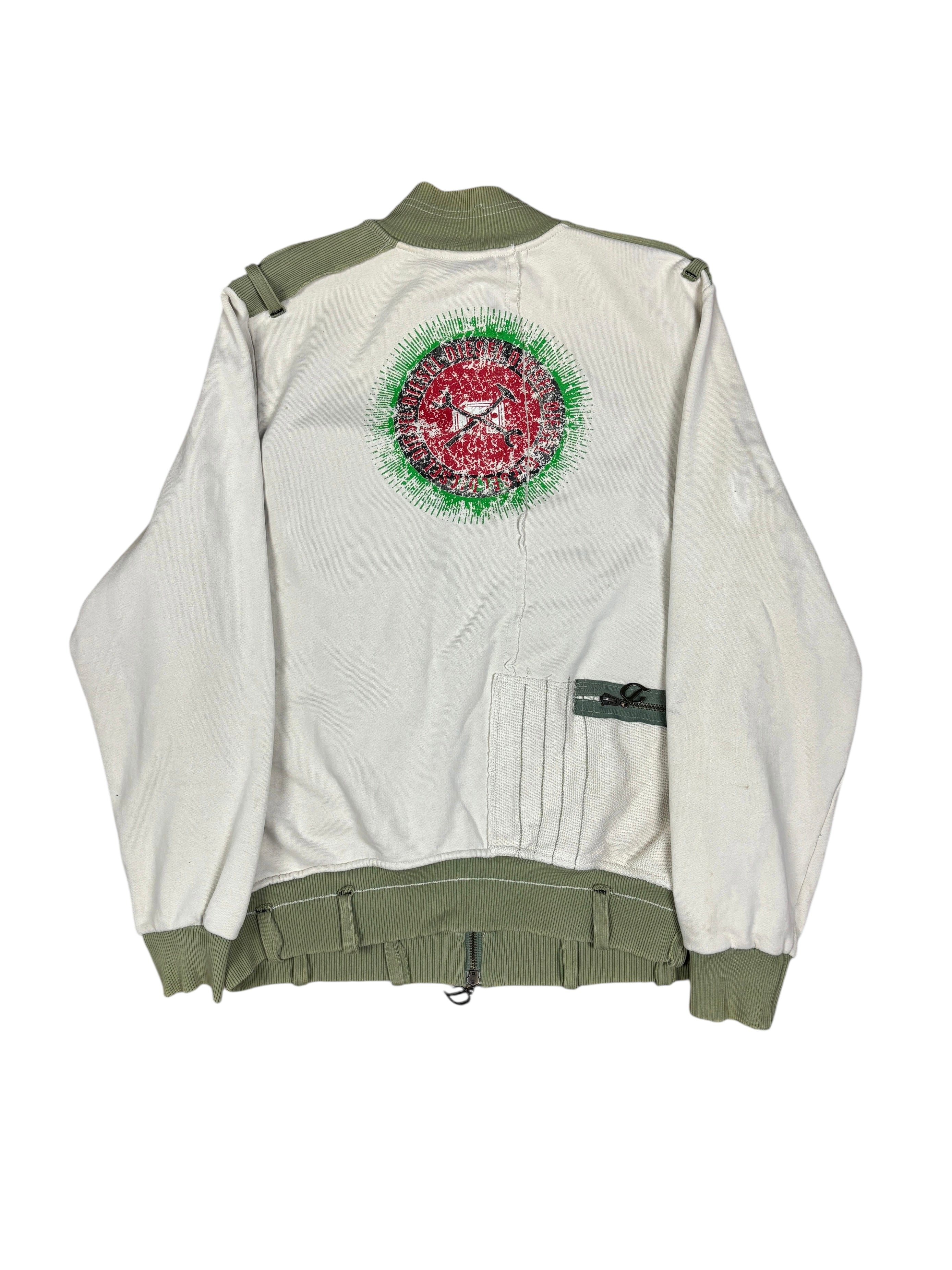 2000s Diesel Distressed Utility Zip-Up