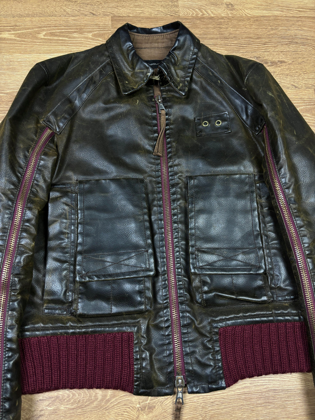Dsquared2 AW2003 Runway Multi-Zip Bomber Jacket