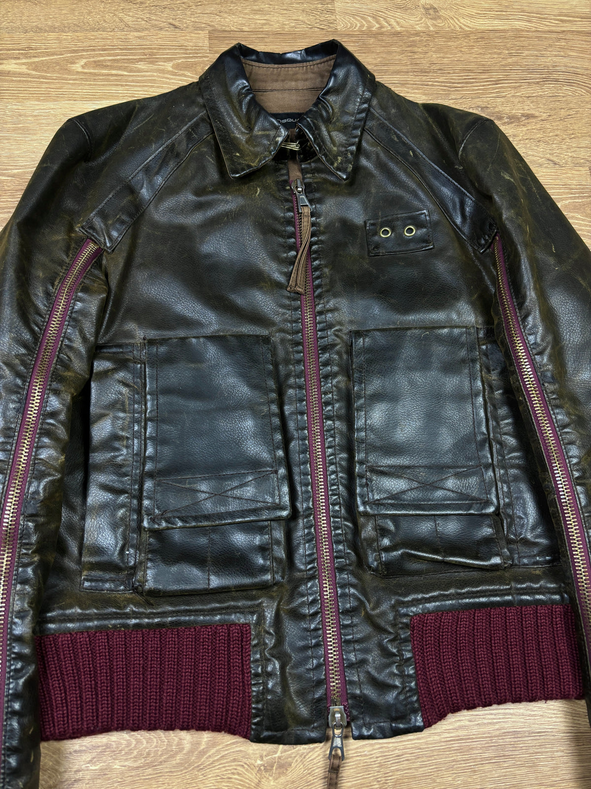 Dsquared2 AW2003 Runway Multi-Zip Bomber Jacket