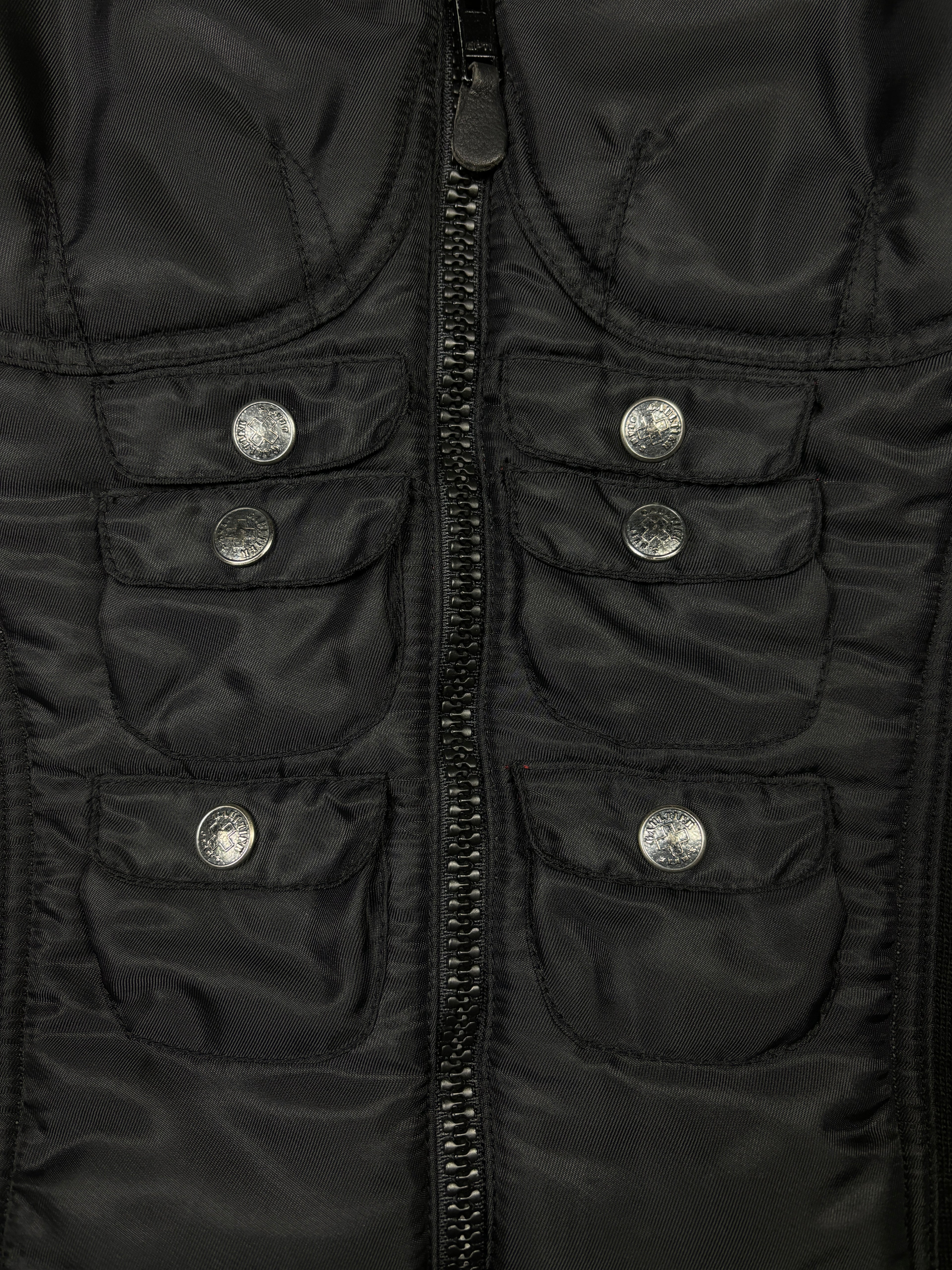 2000s Jean Paul Gaultier 6-pack Muscle Bomber Jacket