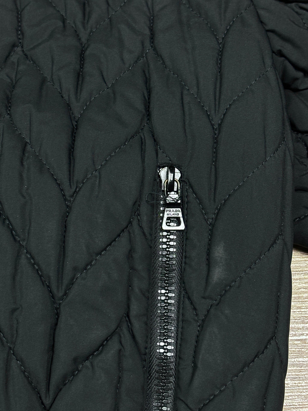2000s Prada Quilted Bomber Jacket