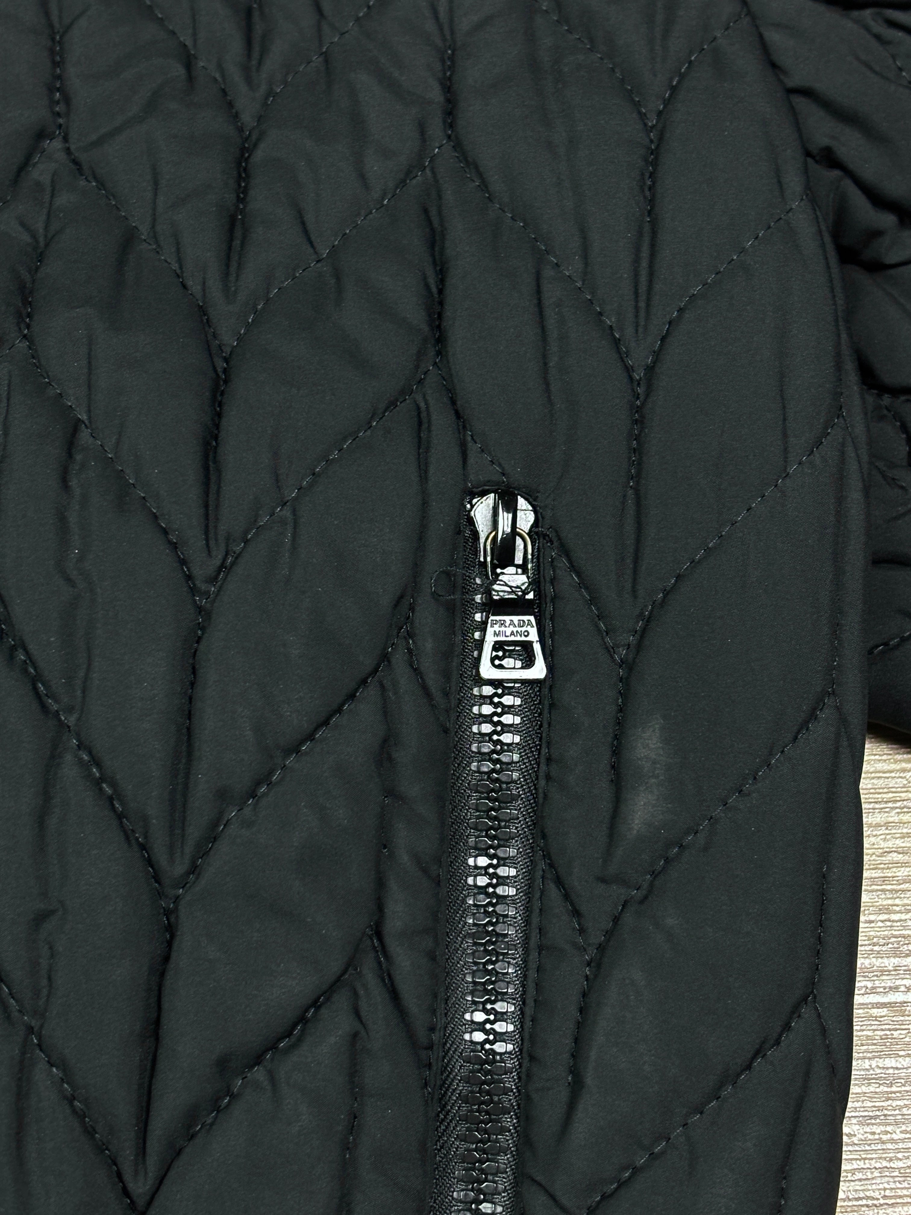 2000s Prada Quilted Bomber Jacket