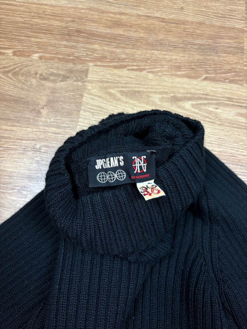 2000s Jean Paul Gaultier Cropped Ribbed Turtleneck Knit
