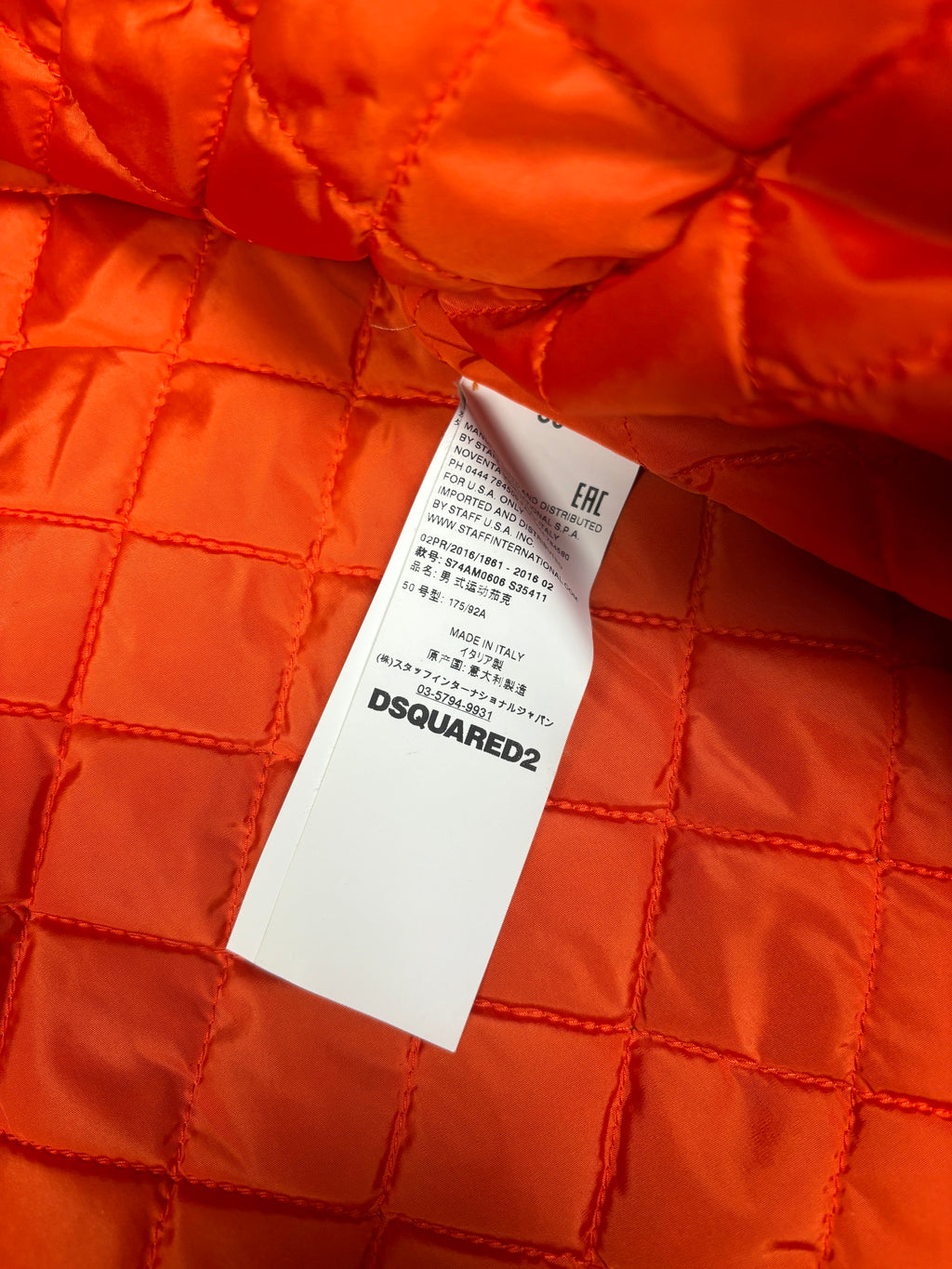 Chaqueta Bomber Dsquared2 Multicremallera
