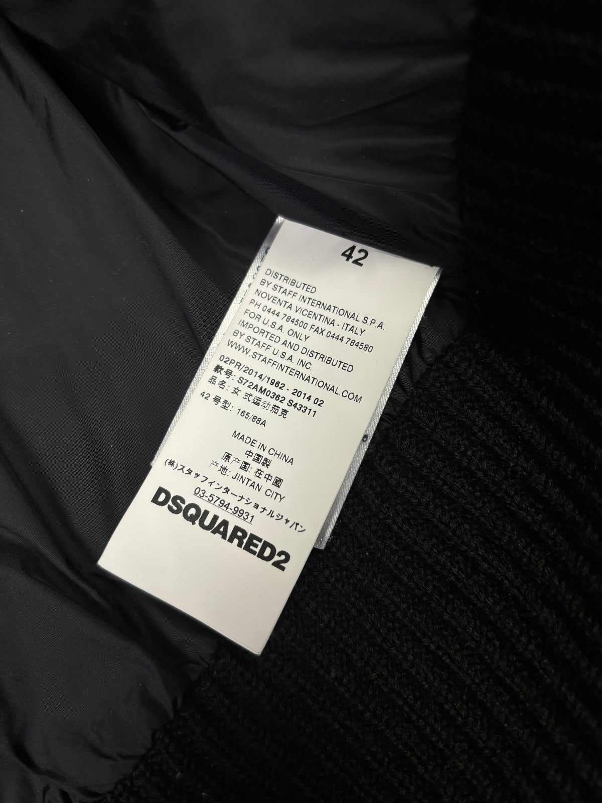 Dsquared2 Fox Fur Collar Down Jacket