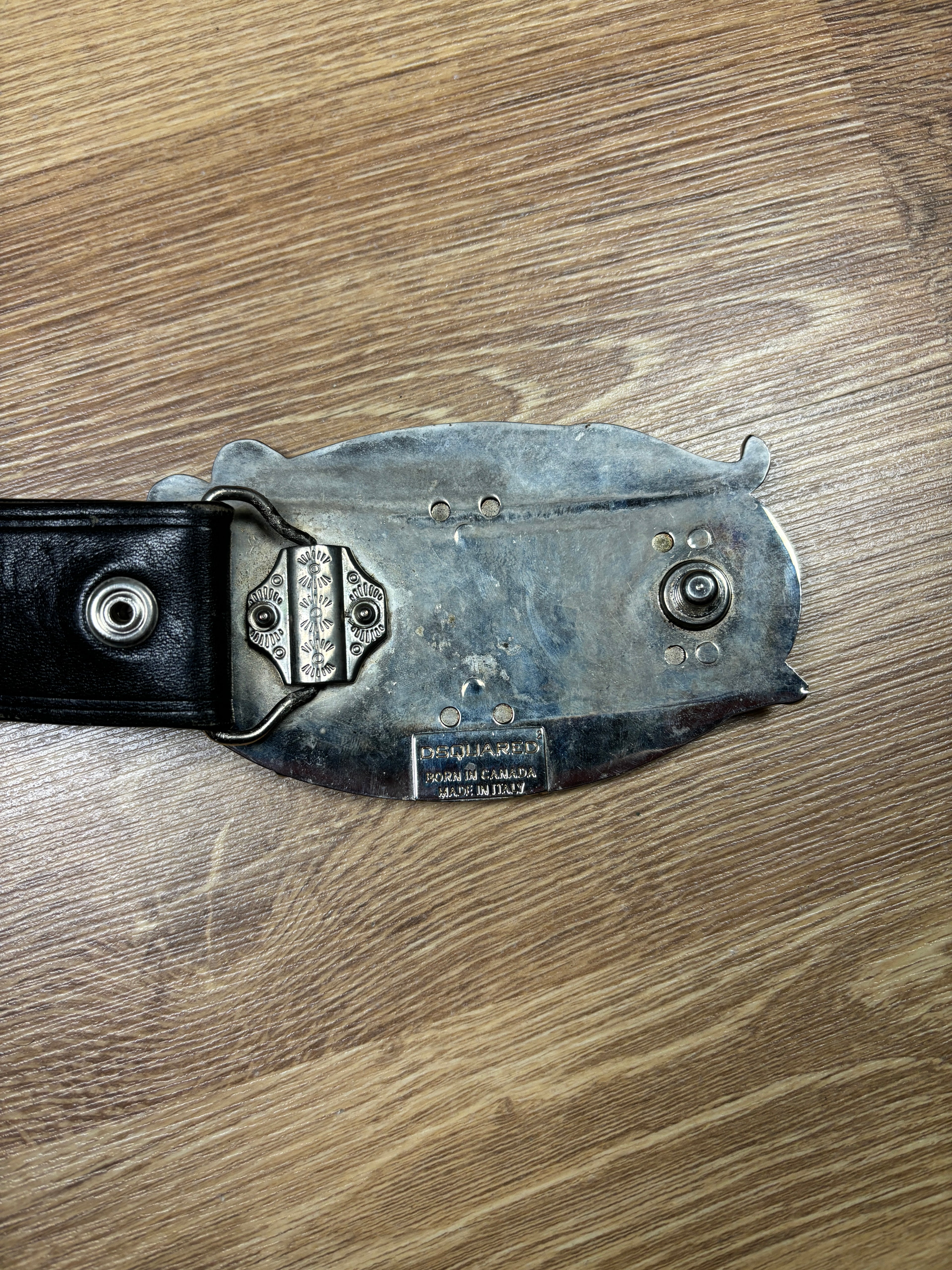 Dsquared2 “Lord²” Logo Leather Belt