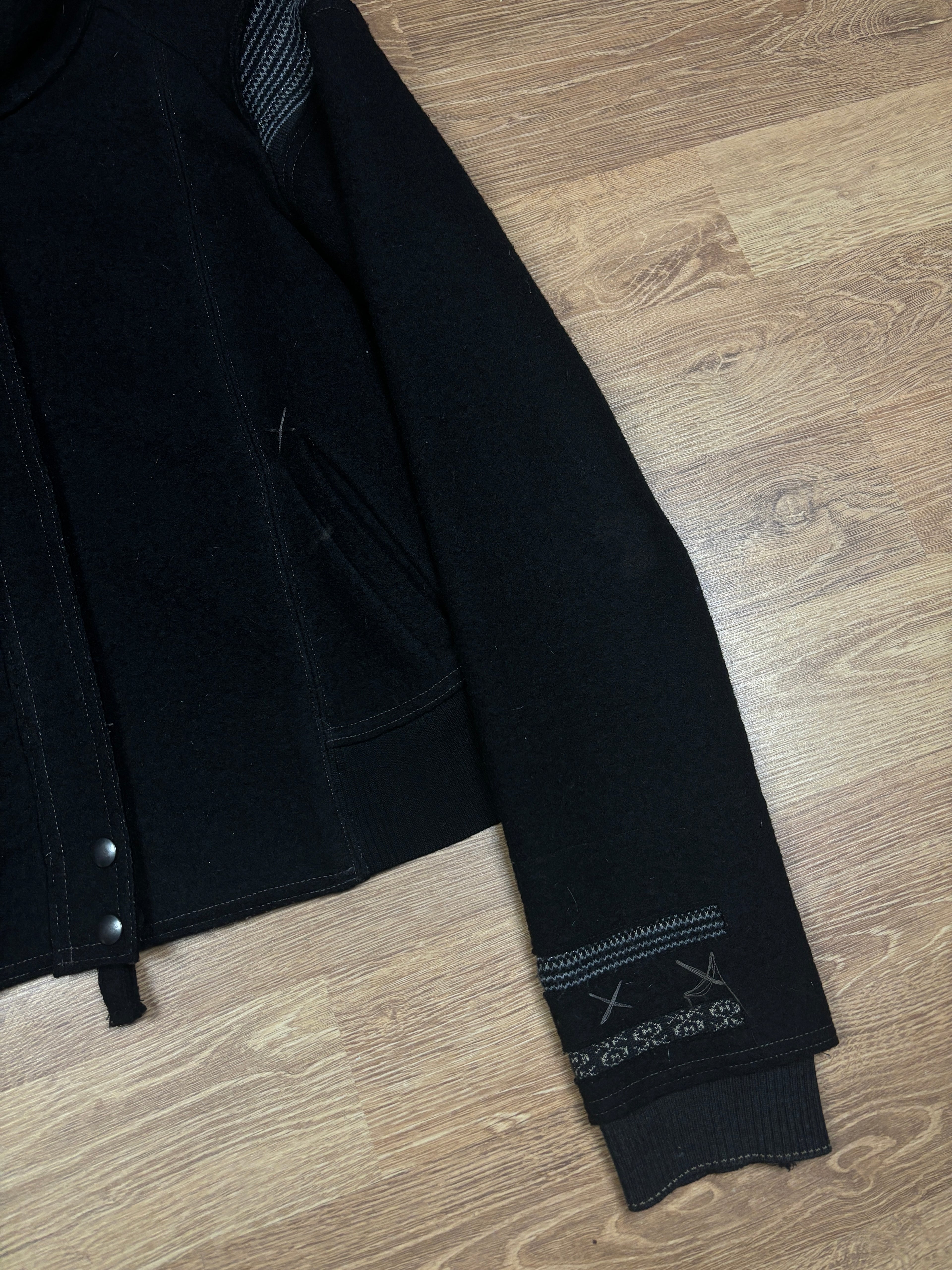 2000s Marithé François Girbaud High Neck Wool Jacket